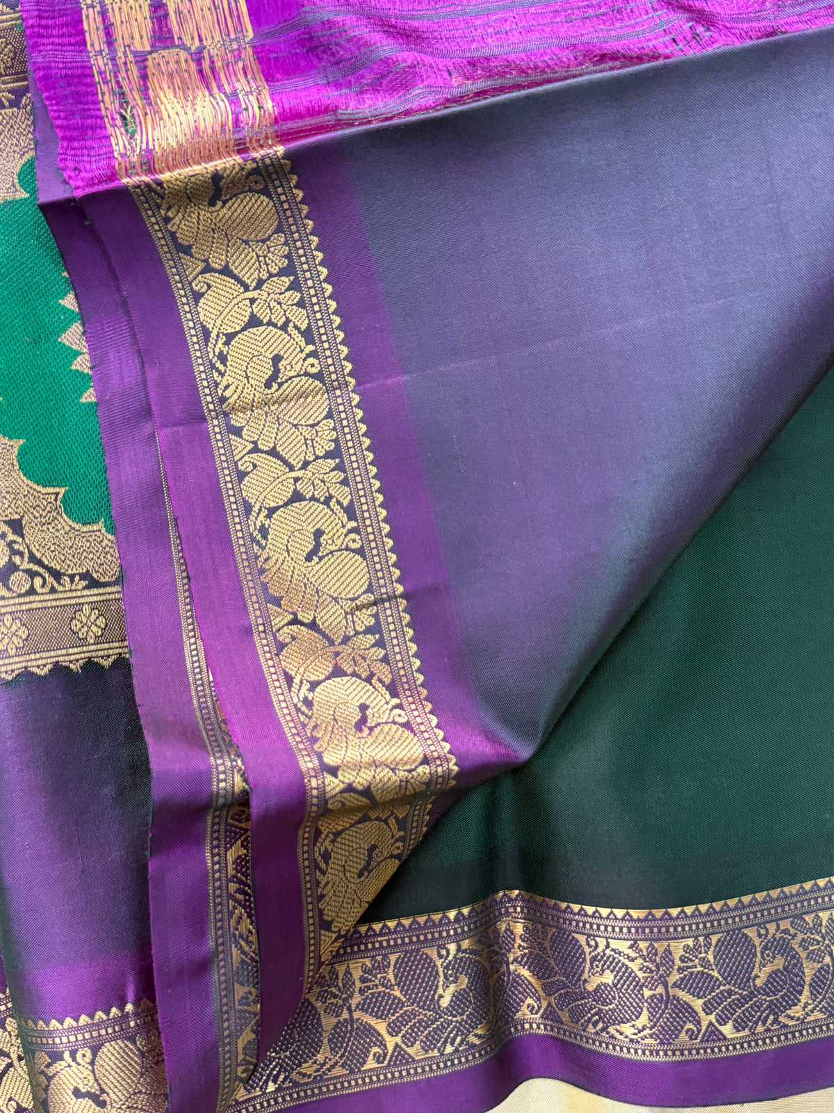 Green unique pallu / Special Edition Silk CLSA10193