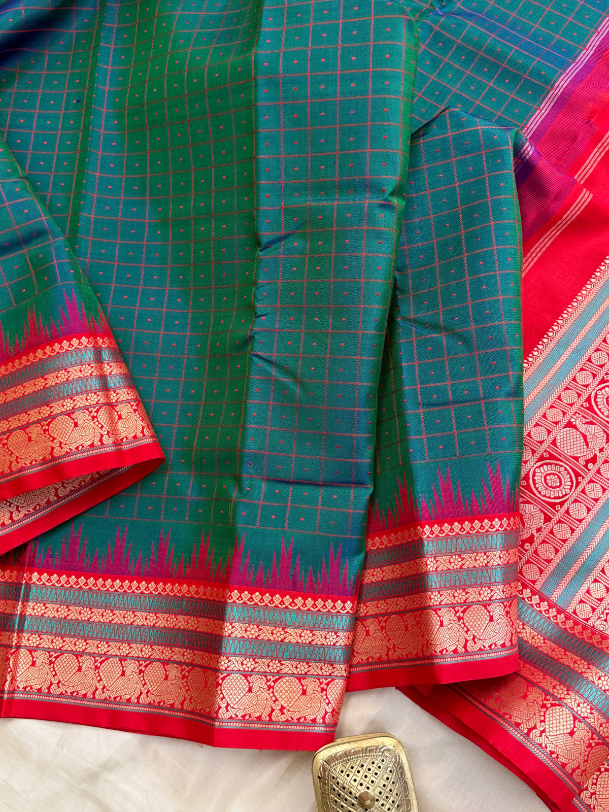 Special edition peacock with laksham Butta silk saree/clsa 12436
