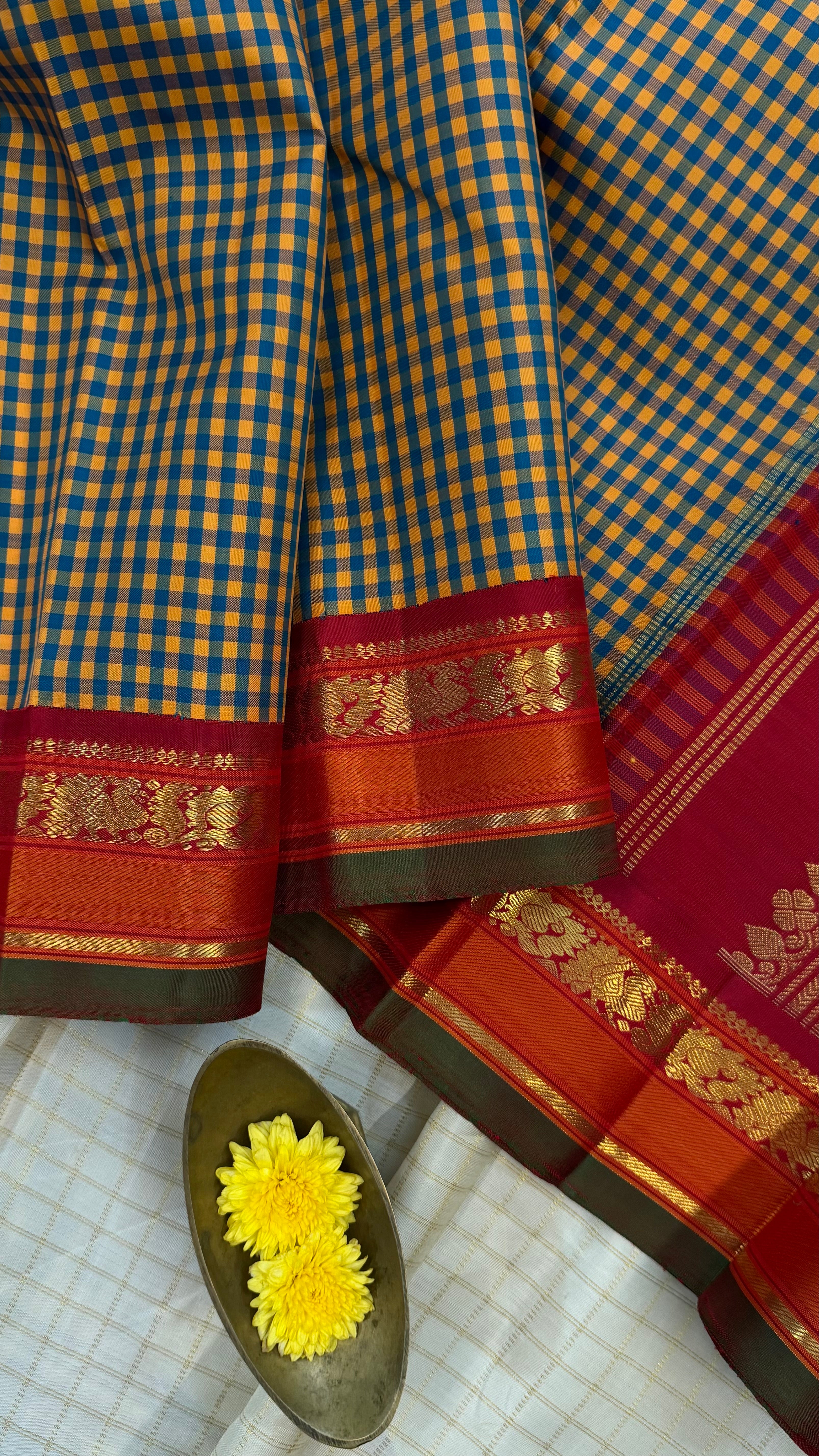 Saraswathi vintage revival Korvai Kanjipuram silk