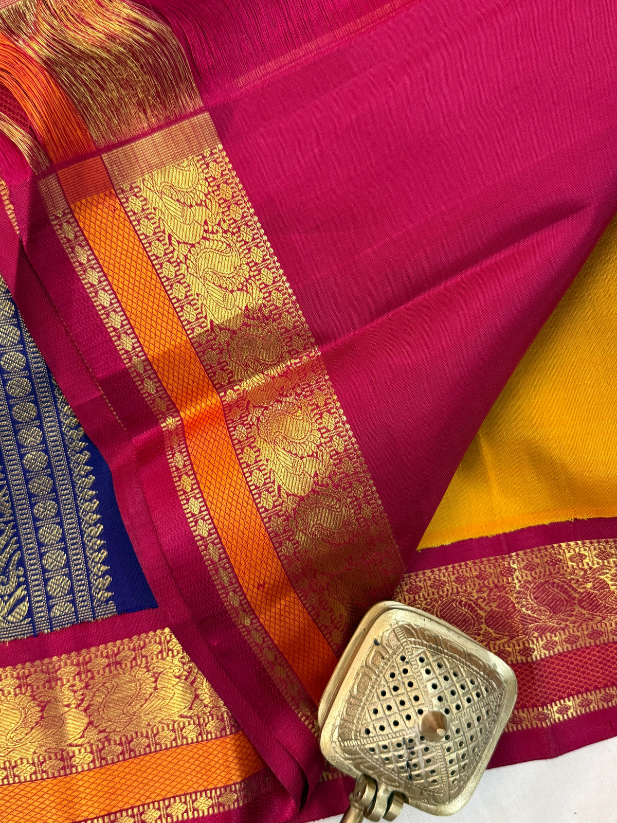 Triple Palla with Korvai / Kanjipuram Silk Saree