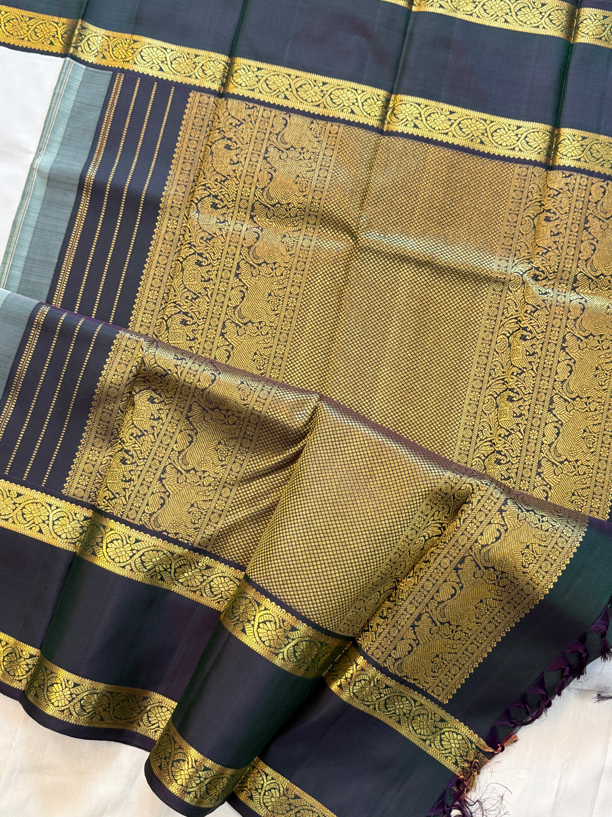 Eeyam retta pet. / pure Kanjipuram silk clsa 5045