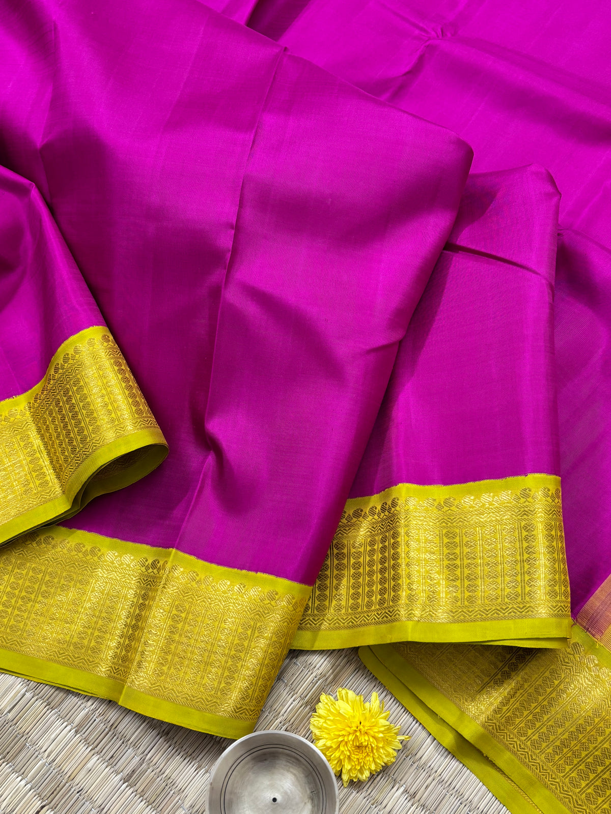 Concept saree-double pallu and double blouse Korvai/kanjipuram silk saree clsa 10956