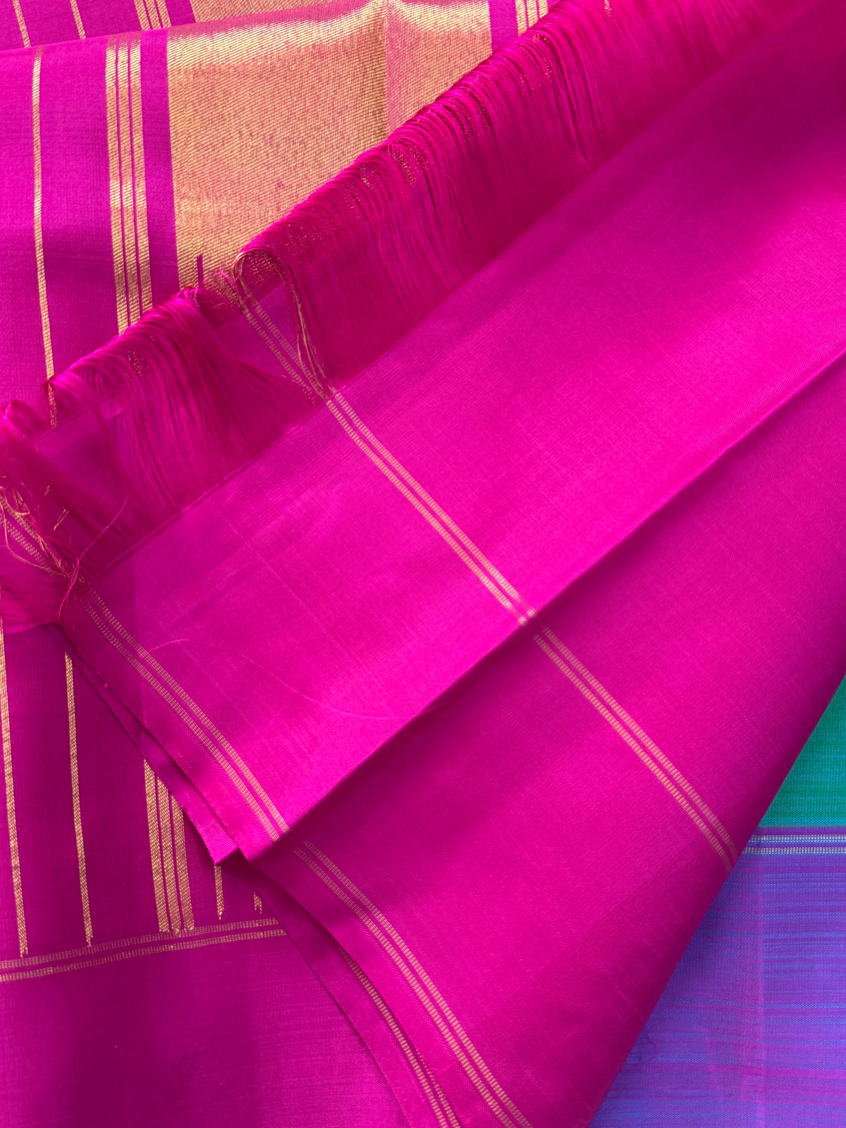 Aqua blue and mallimoggu butta/kanjipuram silk saree clsa 9439