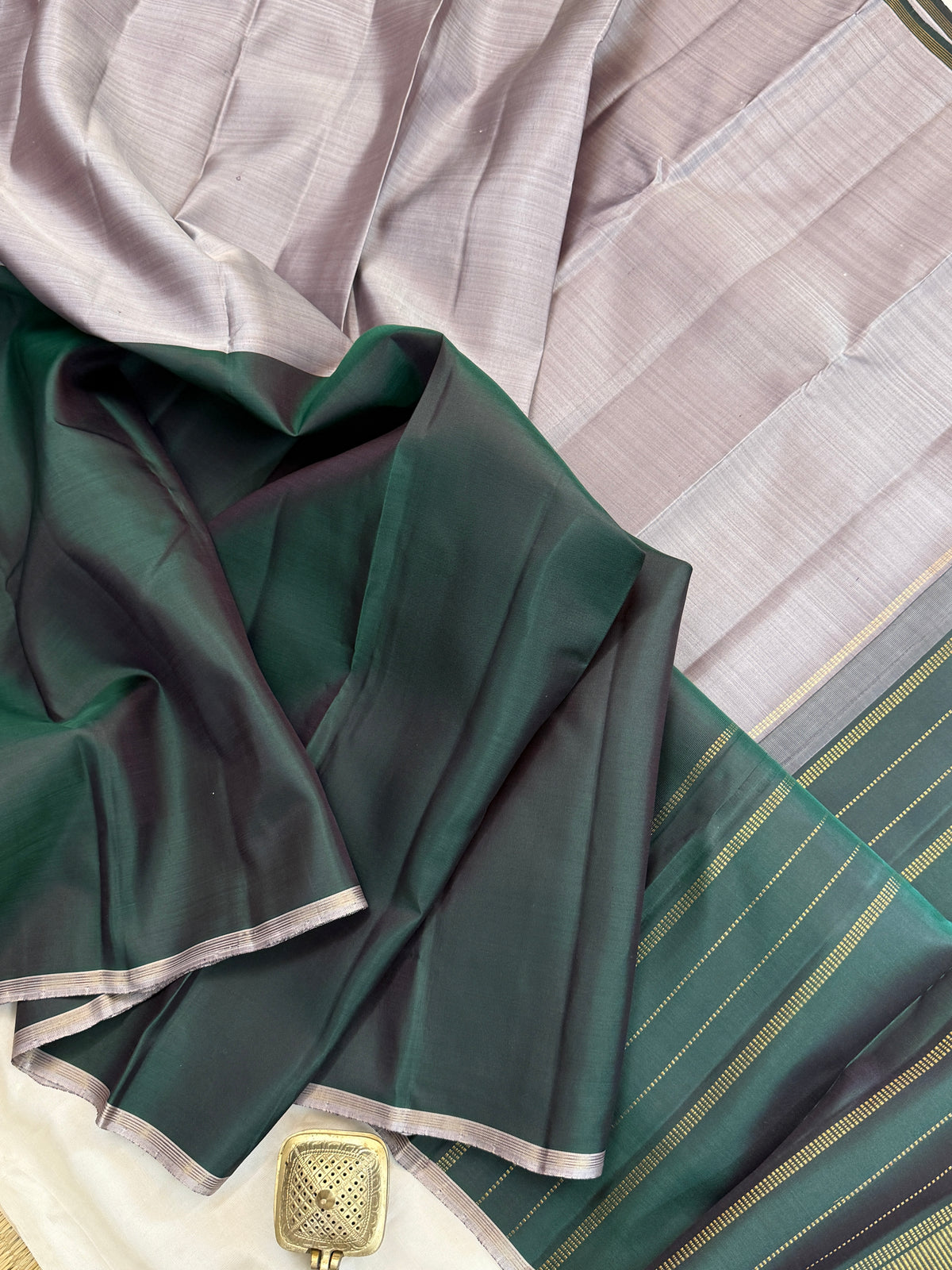 Half and Half pure Zari/Kanjipuram silk saree clsa 12323