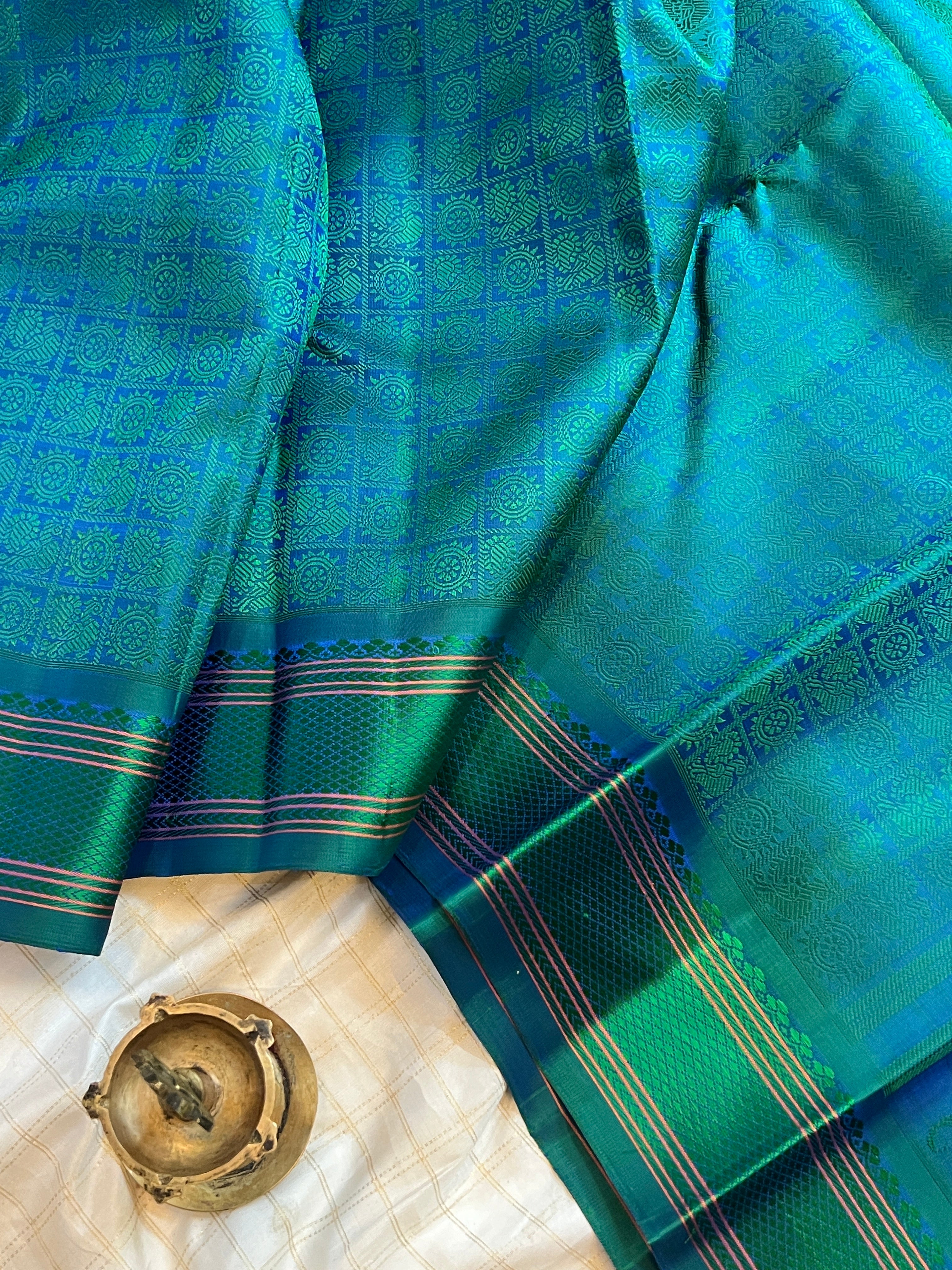 1000 butta Thread work / Kanjipuram silk CLSA9870