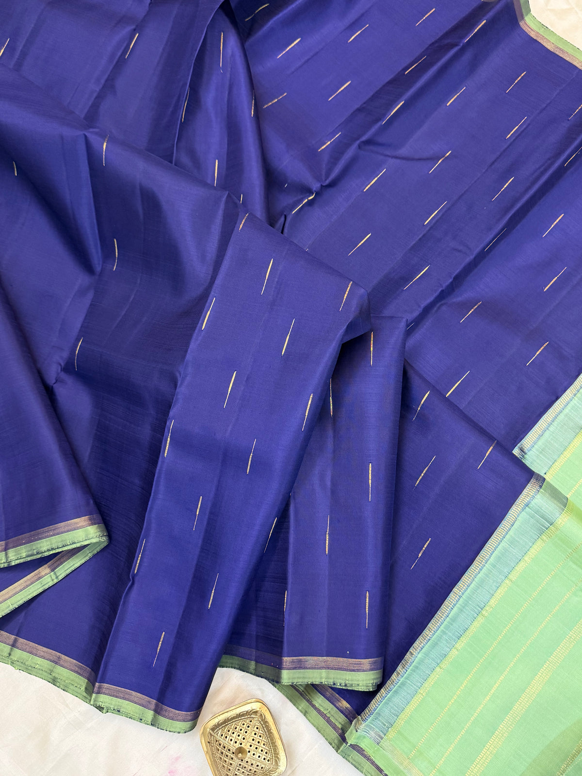 Raindrops border less pure Zari/Kanjipuram silk saree clsa 12801