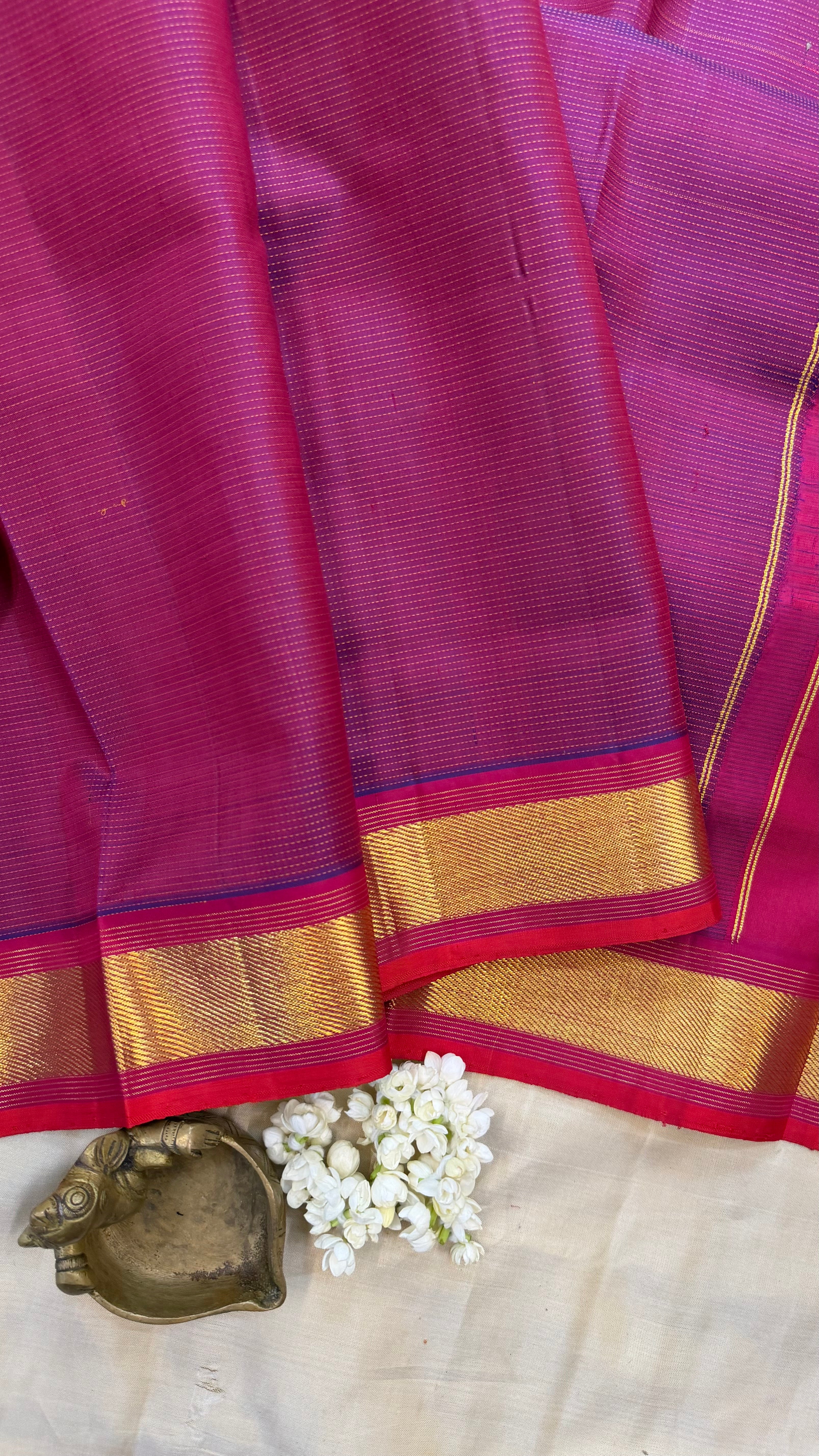 Magenta pink / Arani silk