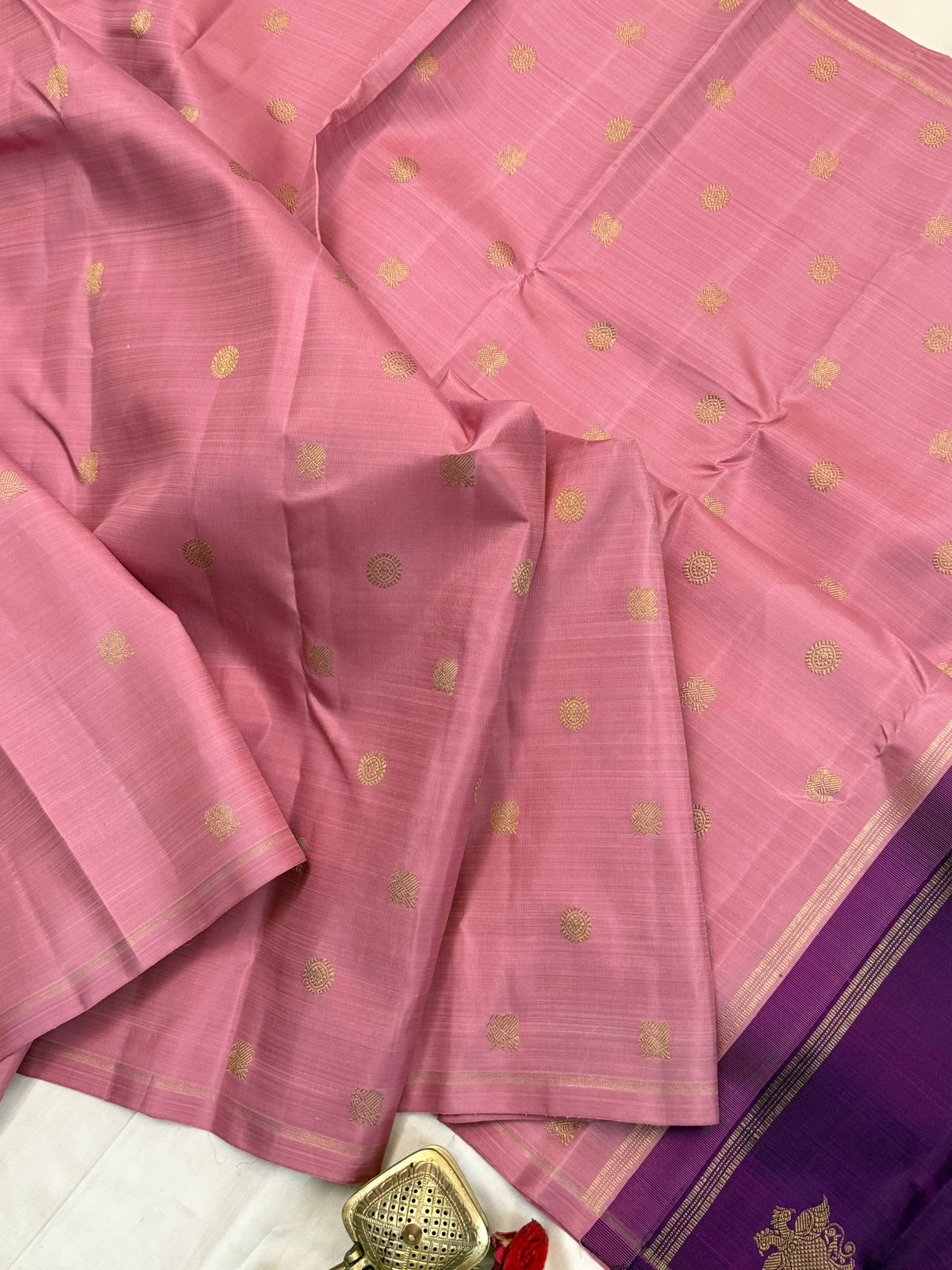 double Palla borderless / Kanjipuram Silk Saree CLSA11138