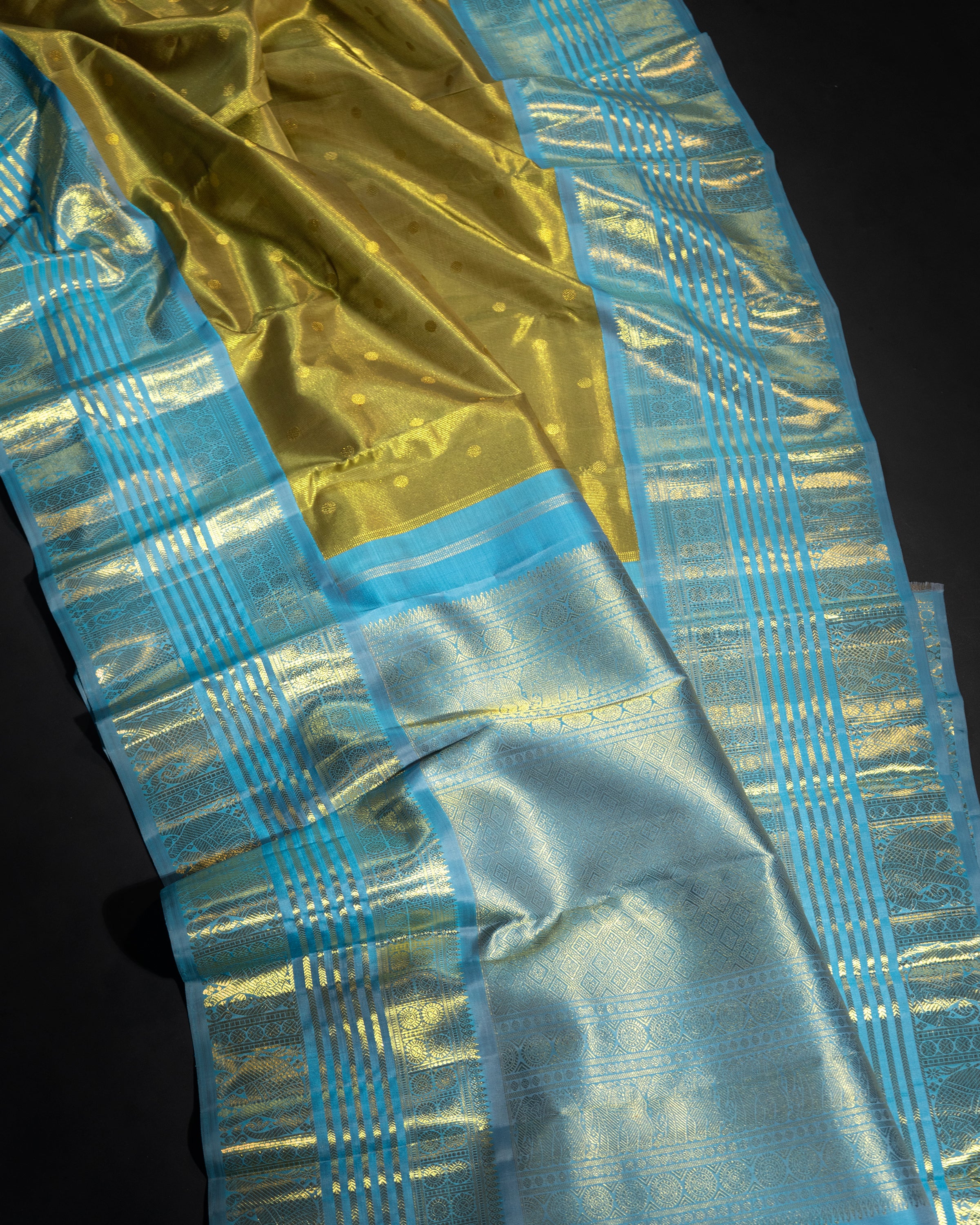 Tissue Vairaoosi Korvai / Kanjipuram silk