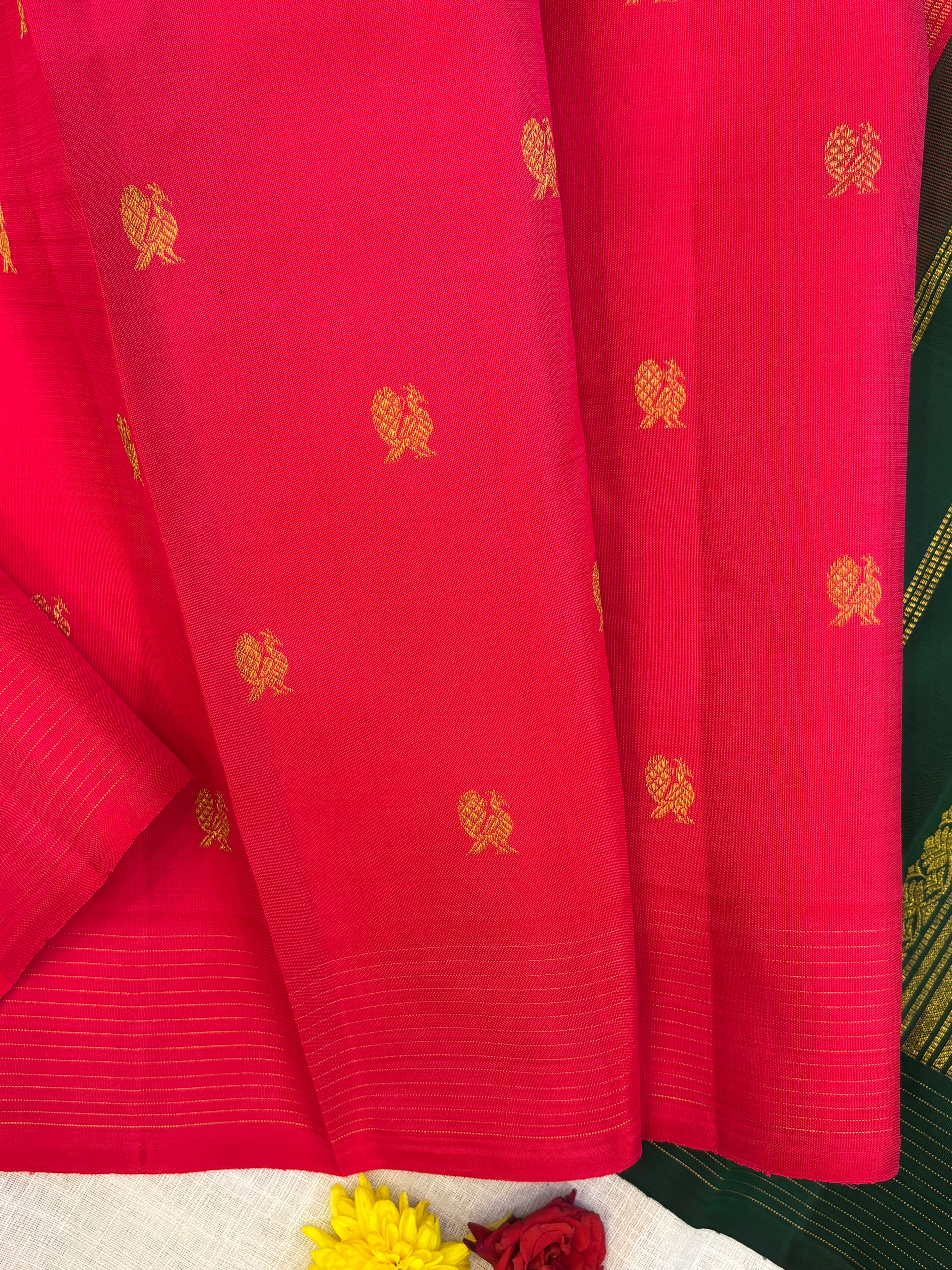 Pink annam butta / kanjipuram silk