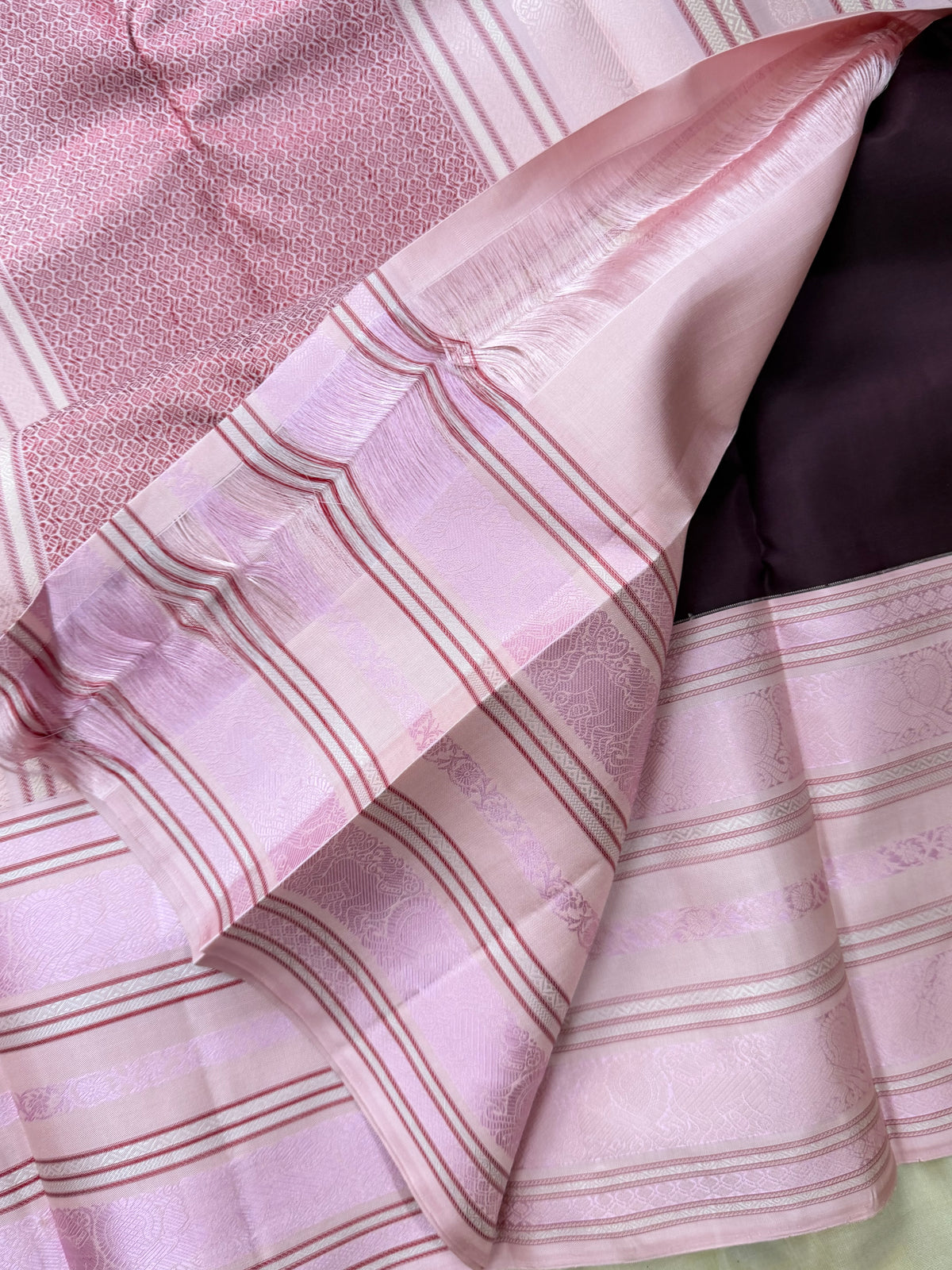 Vintage varisapet thread pet Korvai / Arani silk