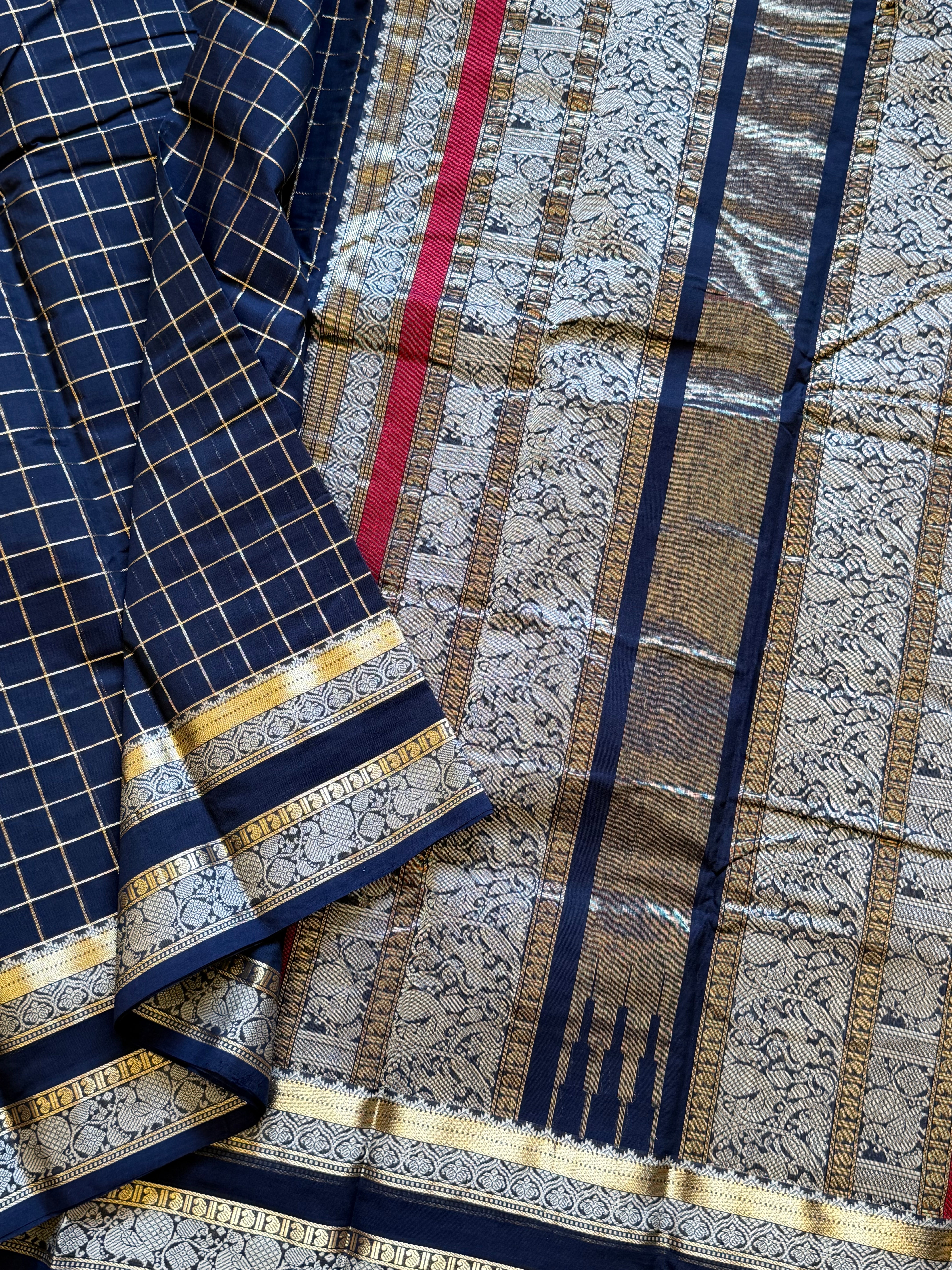 Dark blue retta pet / Kanchi cotton