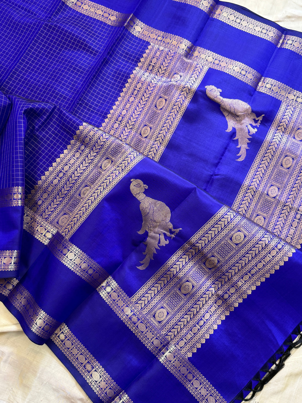 Special edition-Ms blue colour with Zari kattam silk saree/clsa 12548