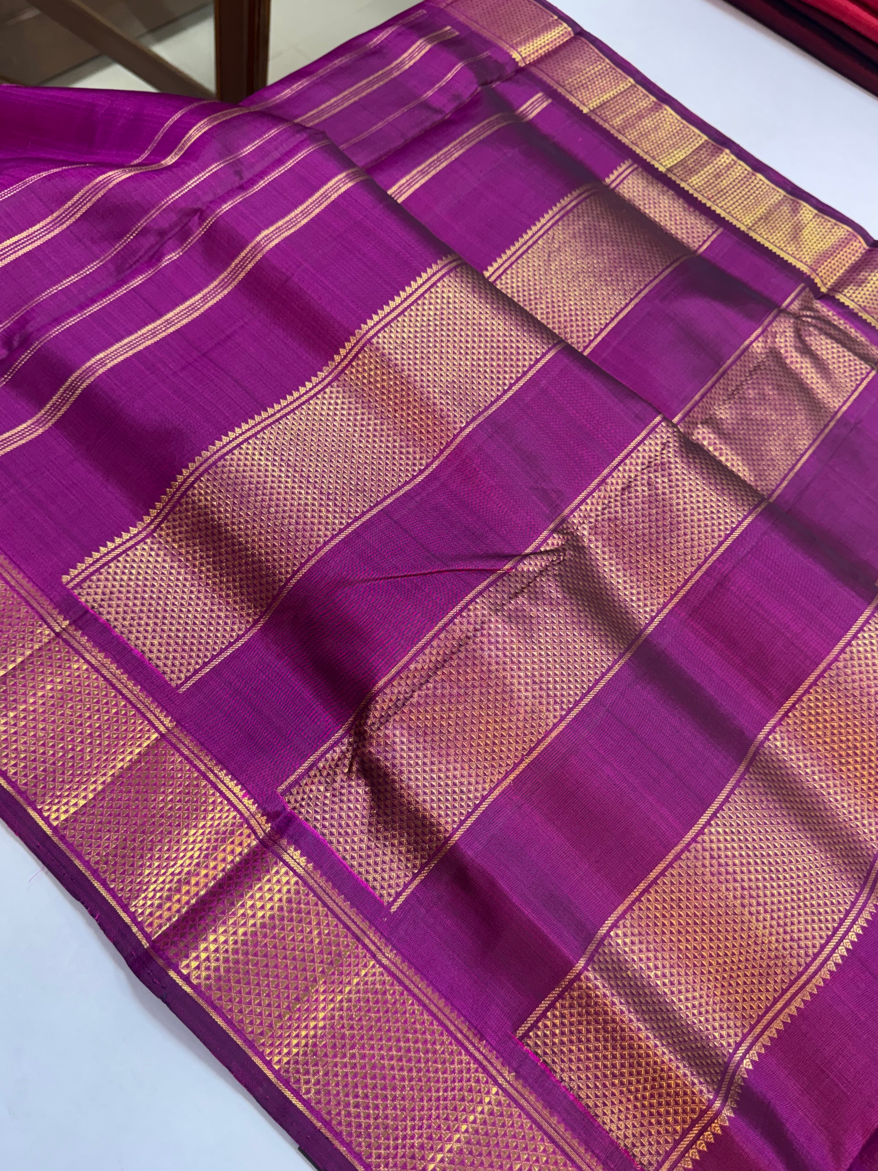 Vadamalli araimadam pet pure zari 10 yards saree