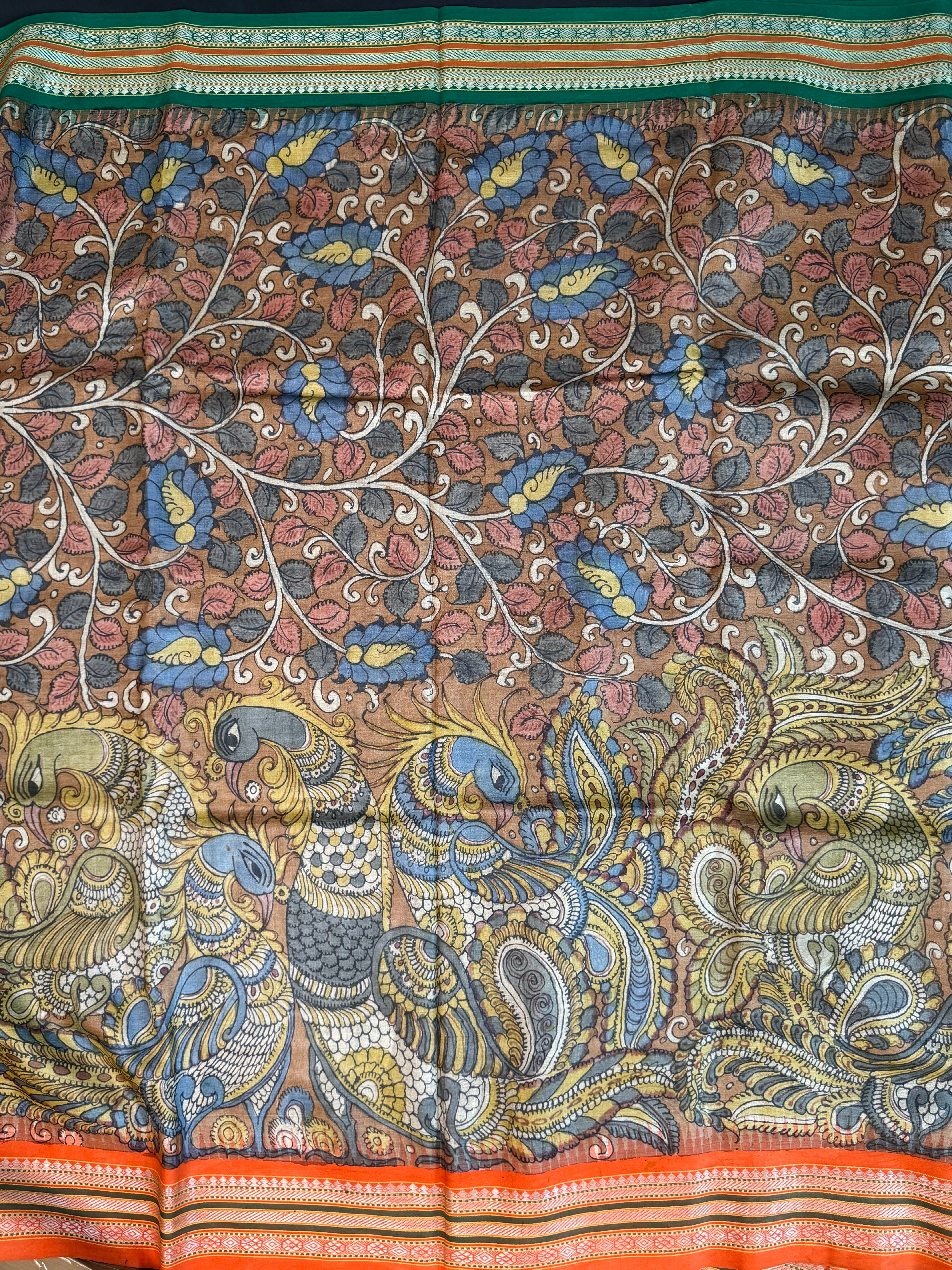 Pen kalamkari Vidharba Tussar4631