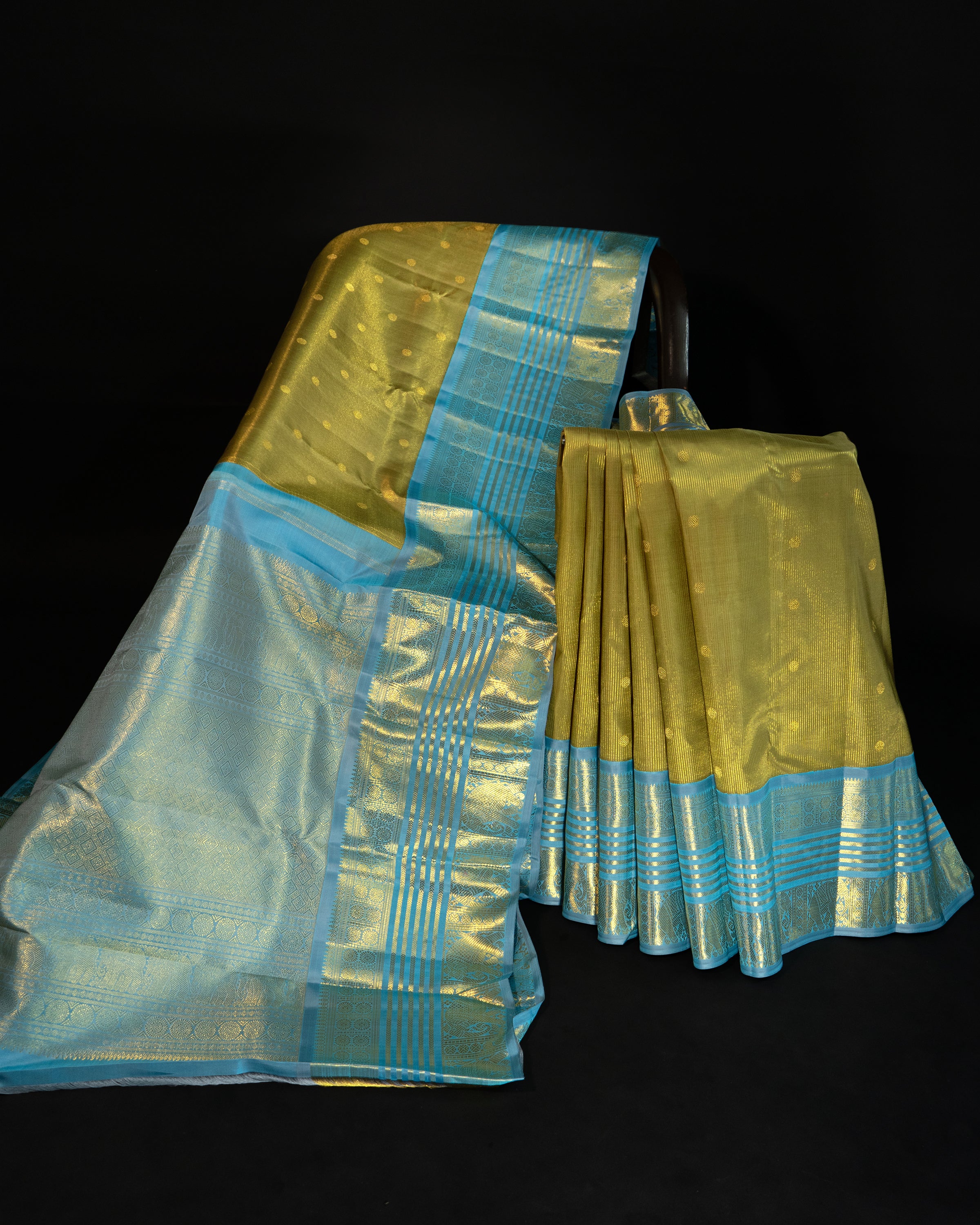 Tissue Vairaoosi Korvai / Kanjipuram silk