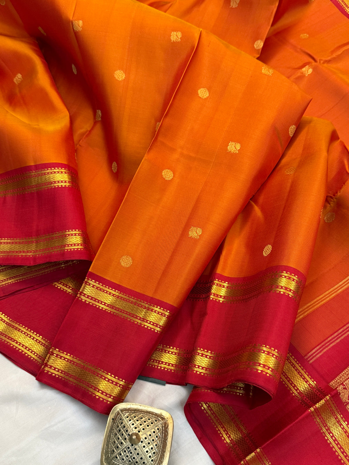 Simha Pure Zari Rettapet / Kanjipuram silk saree clsa 6908