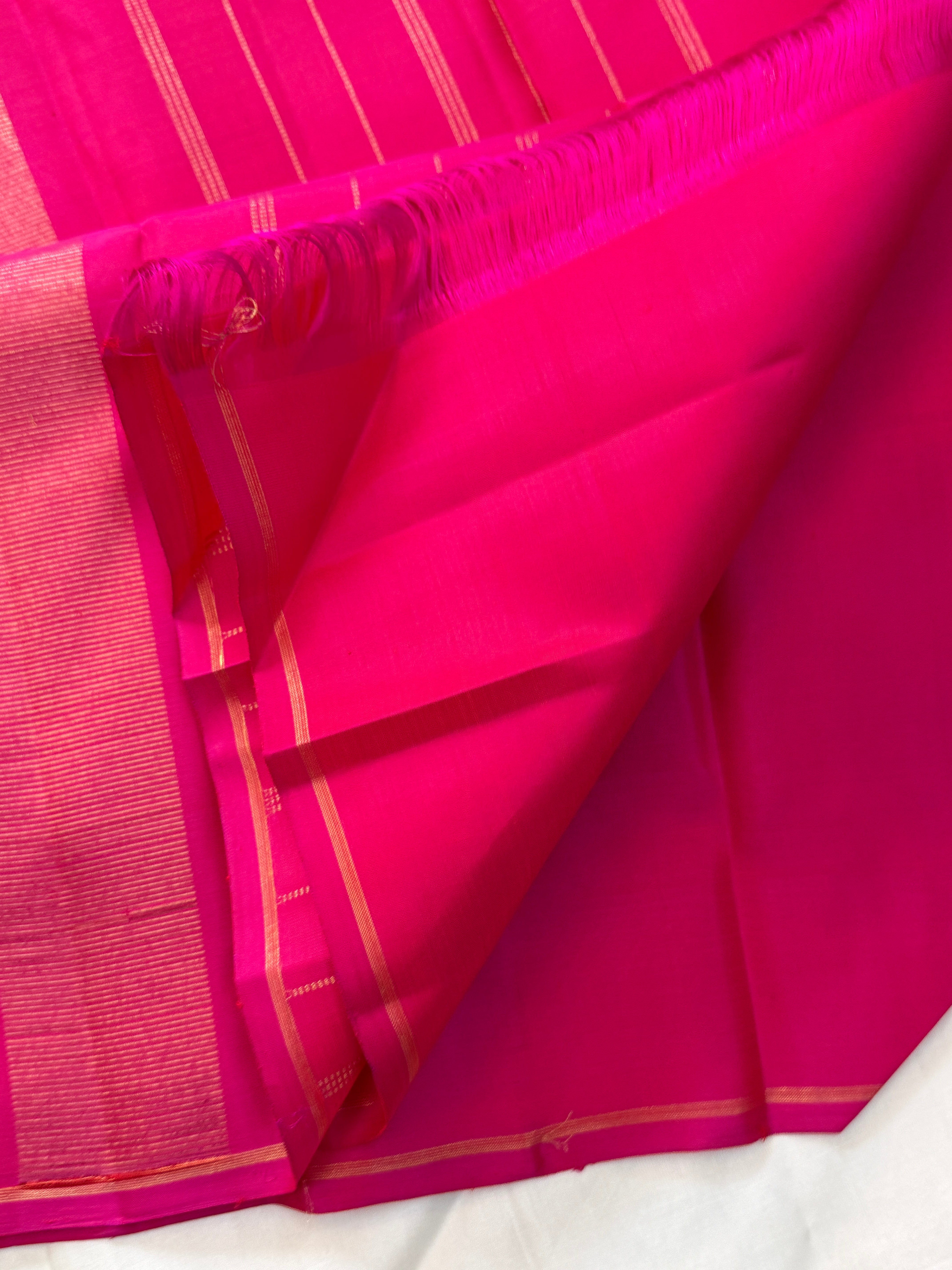 Orange and pink half an half pattern / Kanjipuram silk CLSA11584