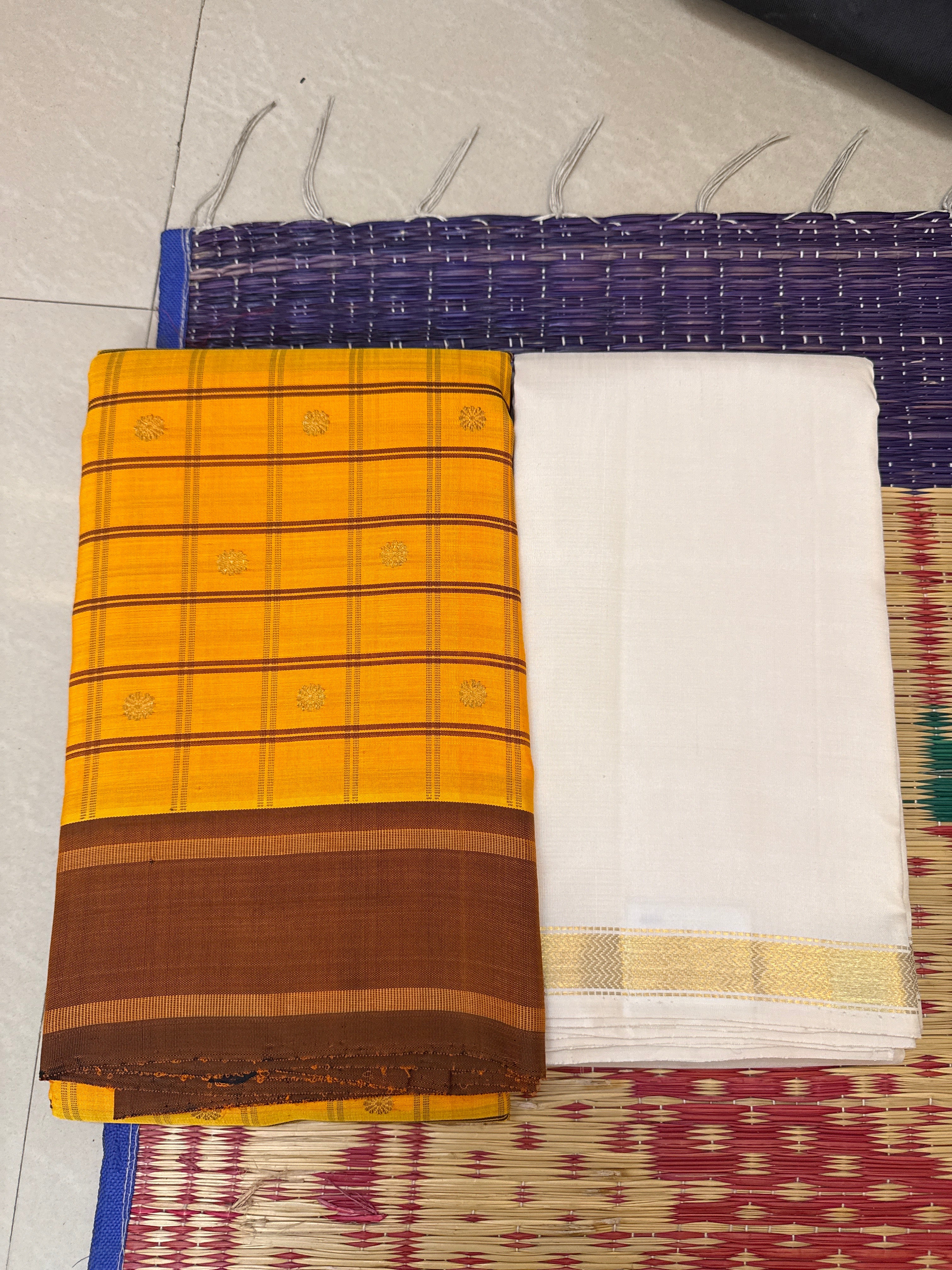 Saree and veshti