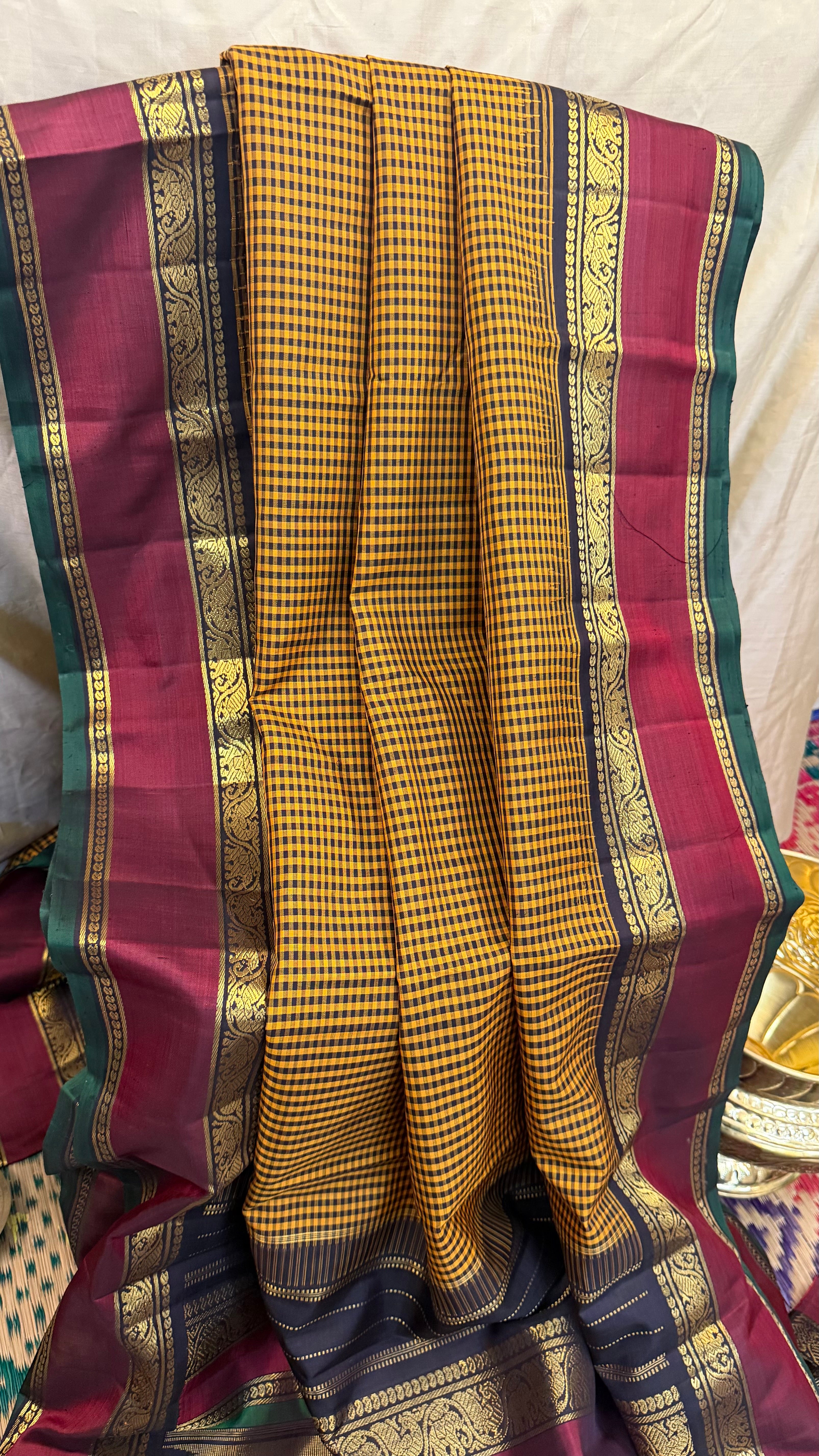 Vintage Kattam Korvai / Kanjipuram silk