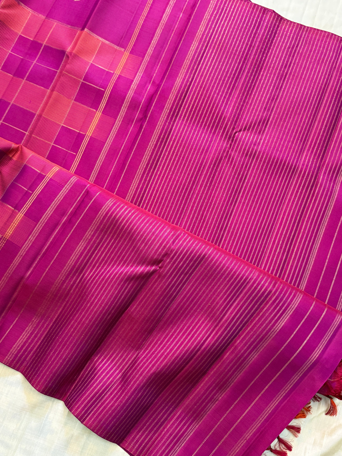 Chettinad kattam border butta / Kanjipuram silk clsa 11574
