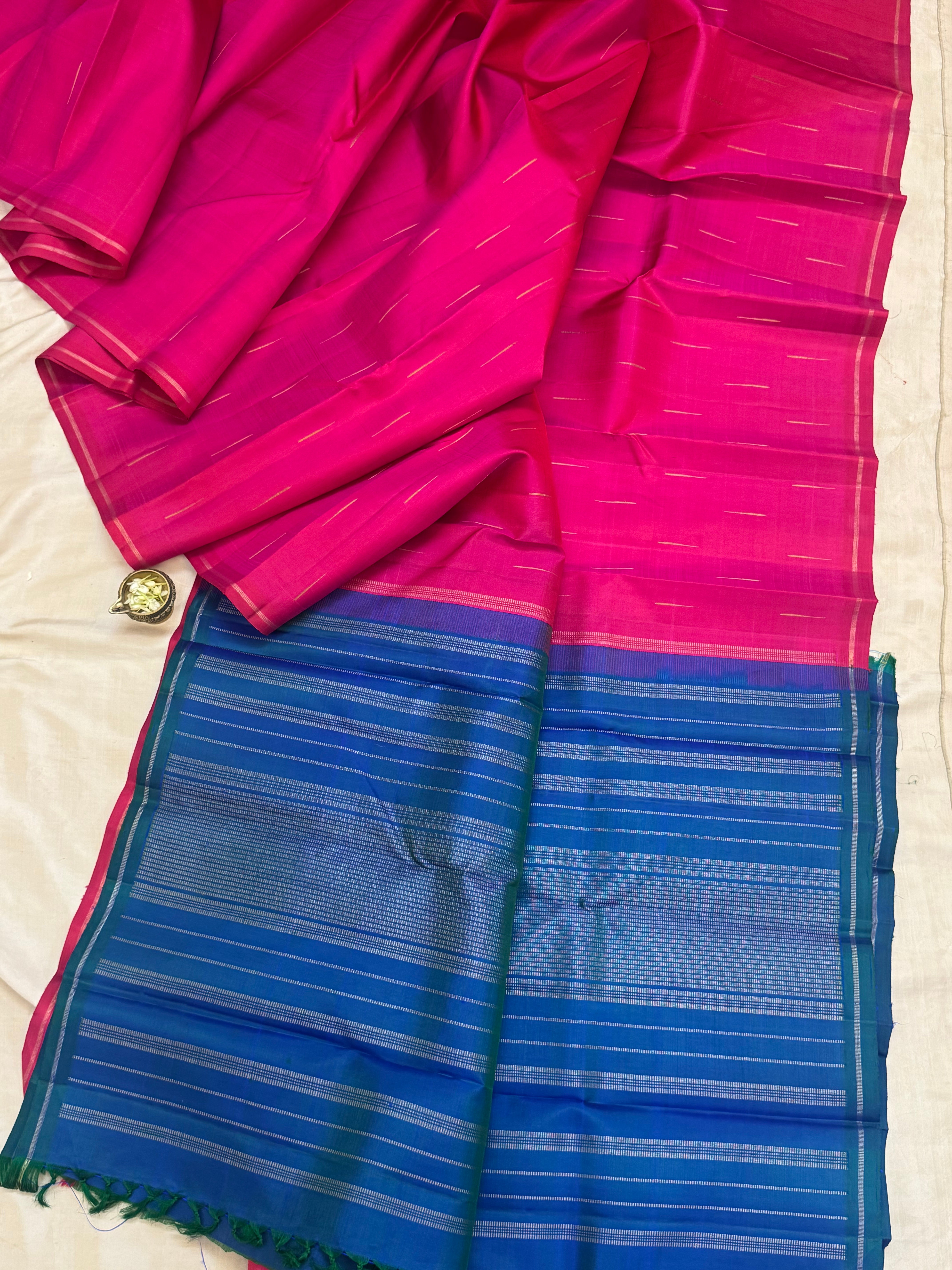 Malli moggu pink / Kanjipuram silk