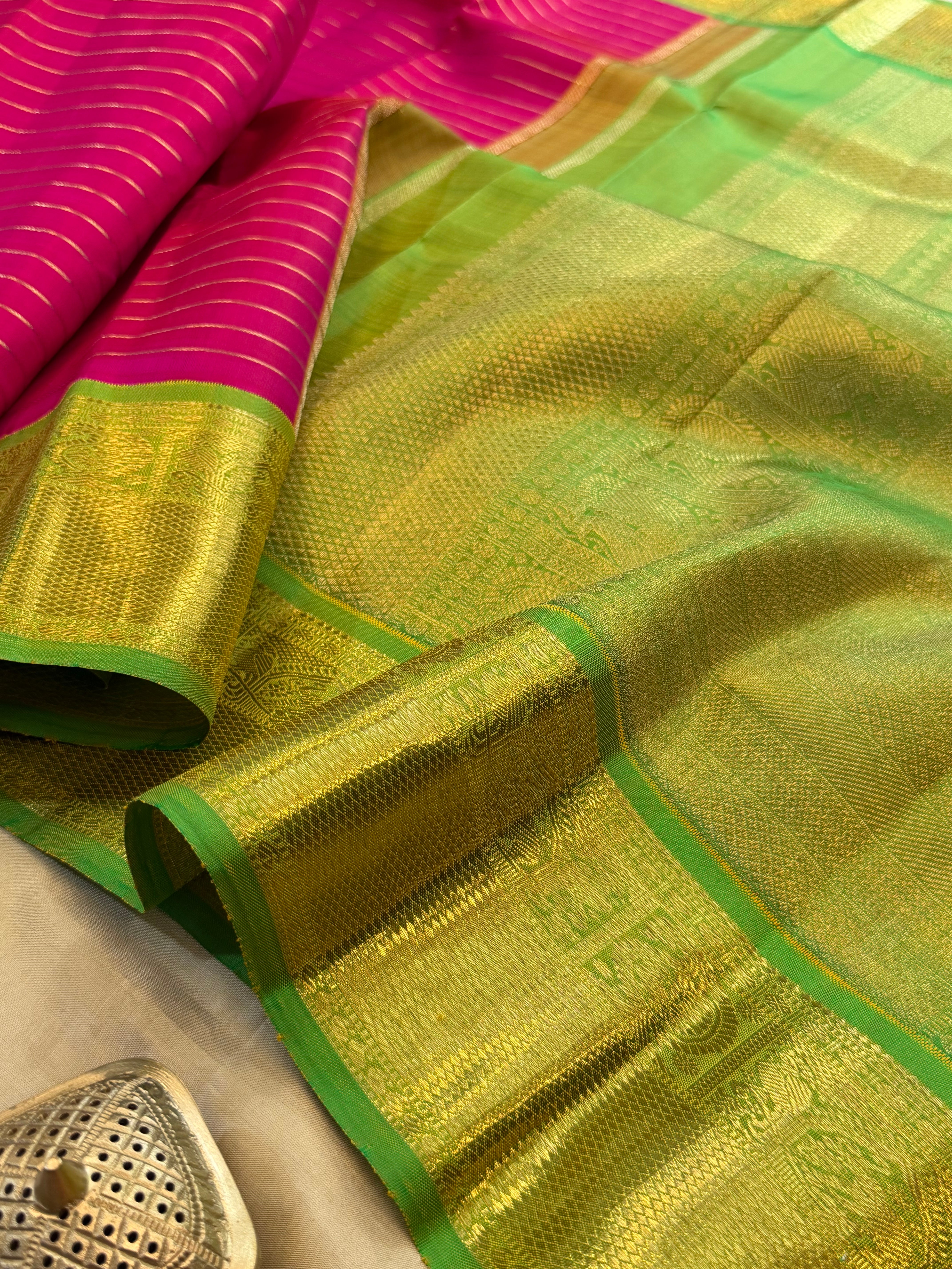 Veldhari Korvai / pure Kanjipuram silk