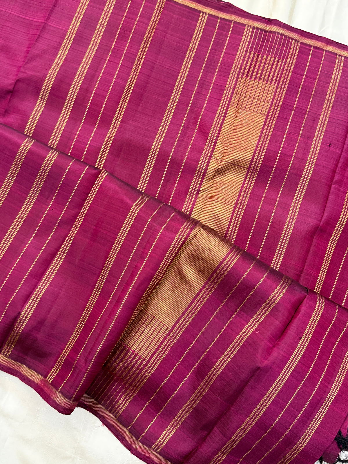 Simple border less/Kanjipuram silk saree clsa 11690