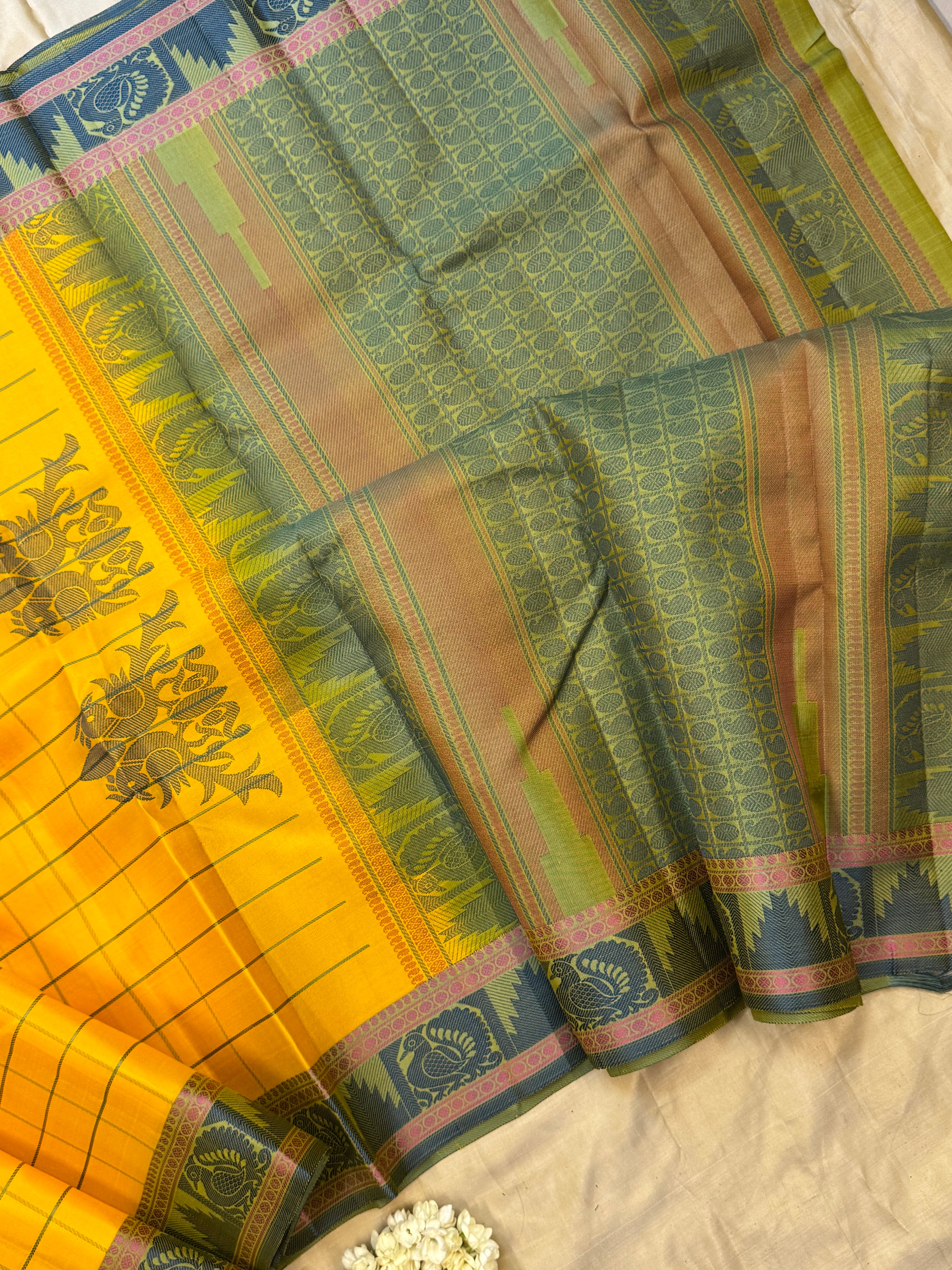 Manjal kattam/ Varnangal soft silk
