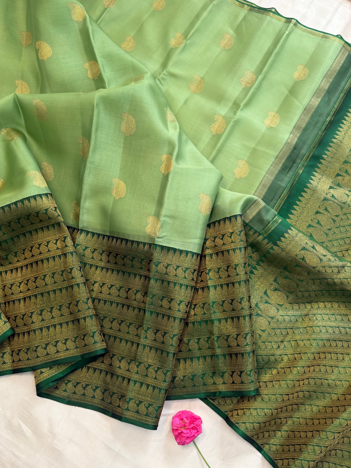 Organza Korvai / pure Zari Kanjipuram
