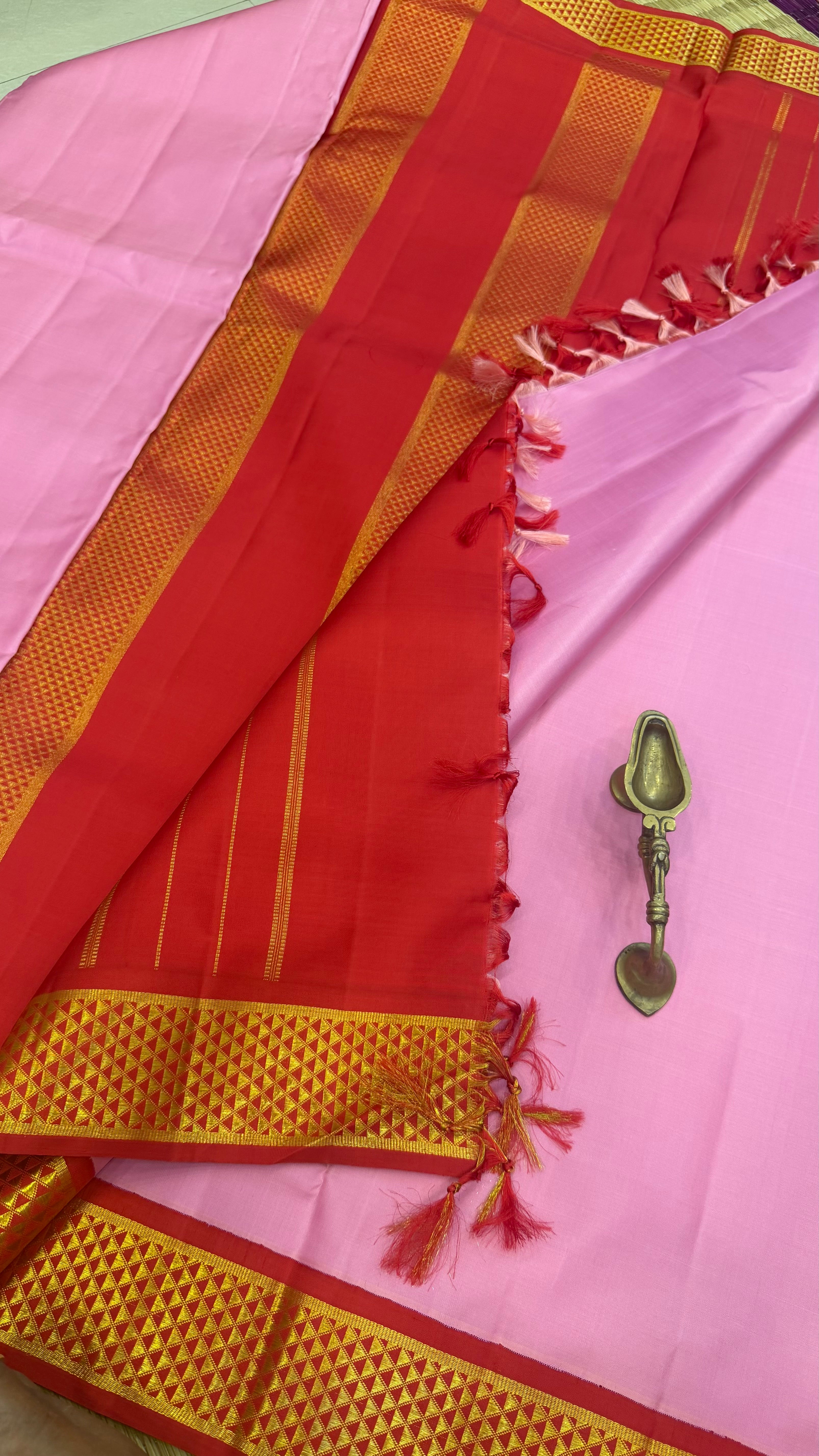 10 yards korvai Kanjipuram silk