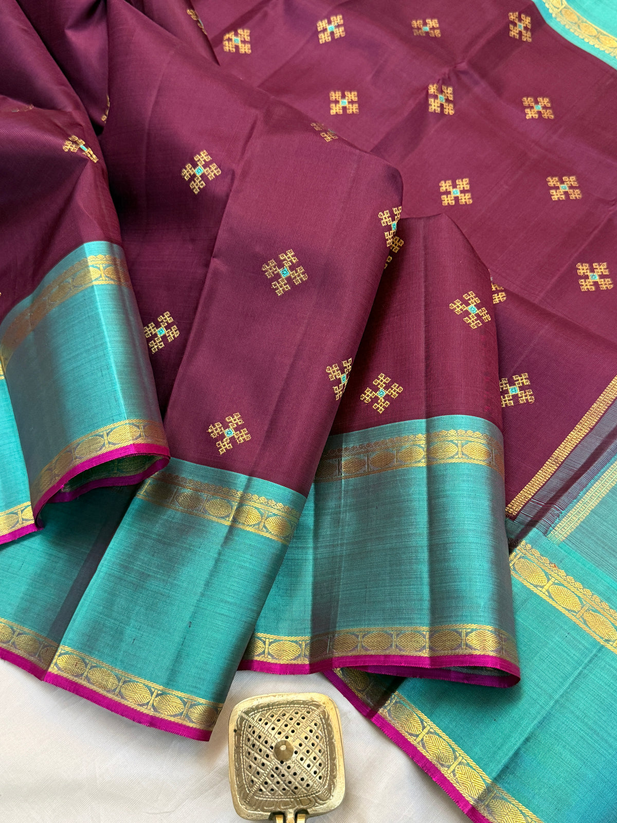 Paaku Rettapet pure Zari/kanjipuram silk saree clsa 12098