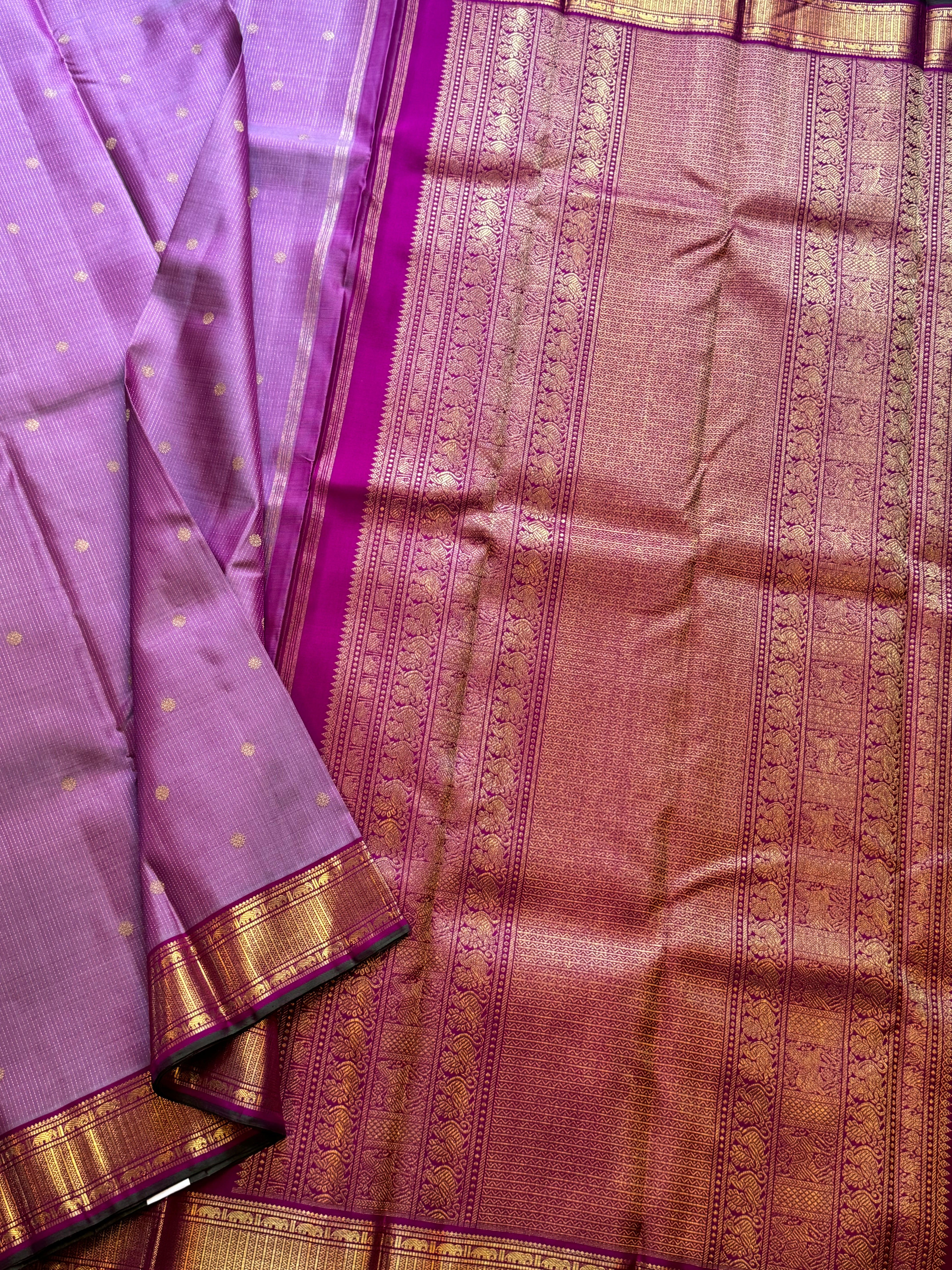 Dual tone oosivanam kanjipuram silk