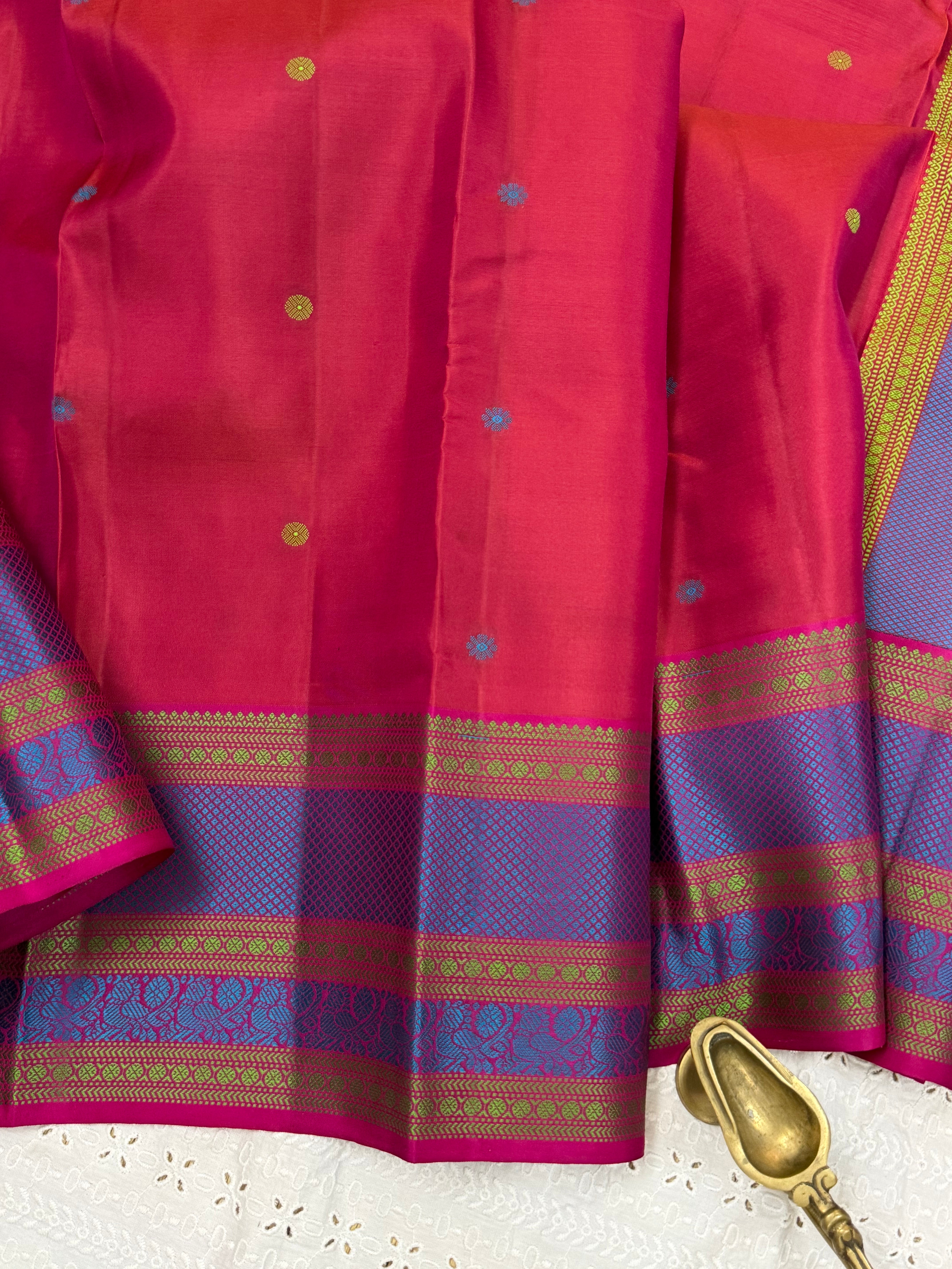 Kanagambaram Thread work/Varnangal Soft Silk