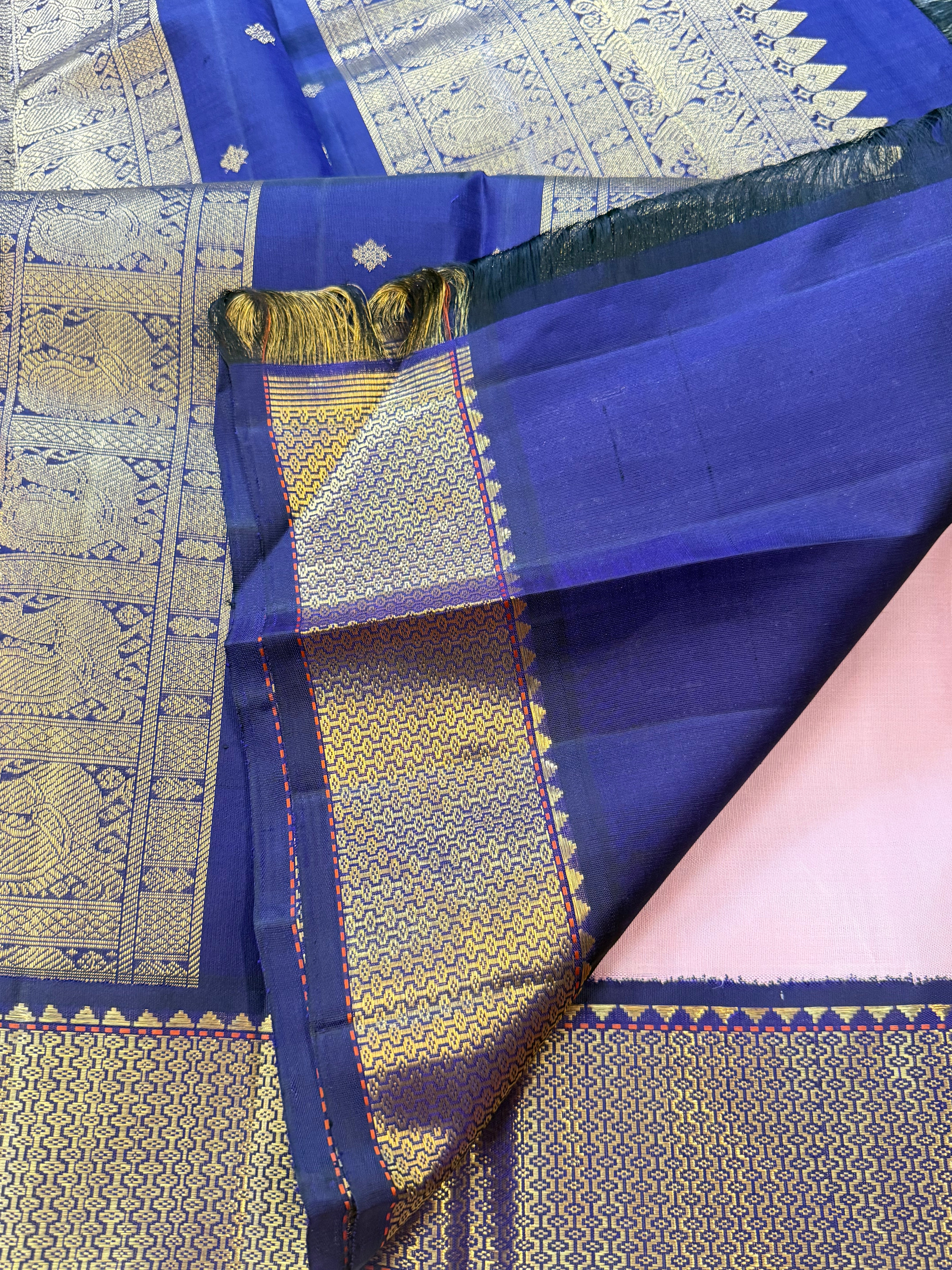Maha : pastel pink collection of Korvai Kanjipuram
