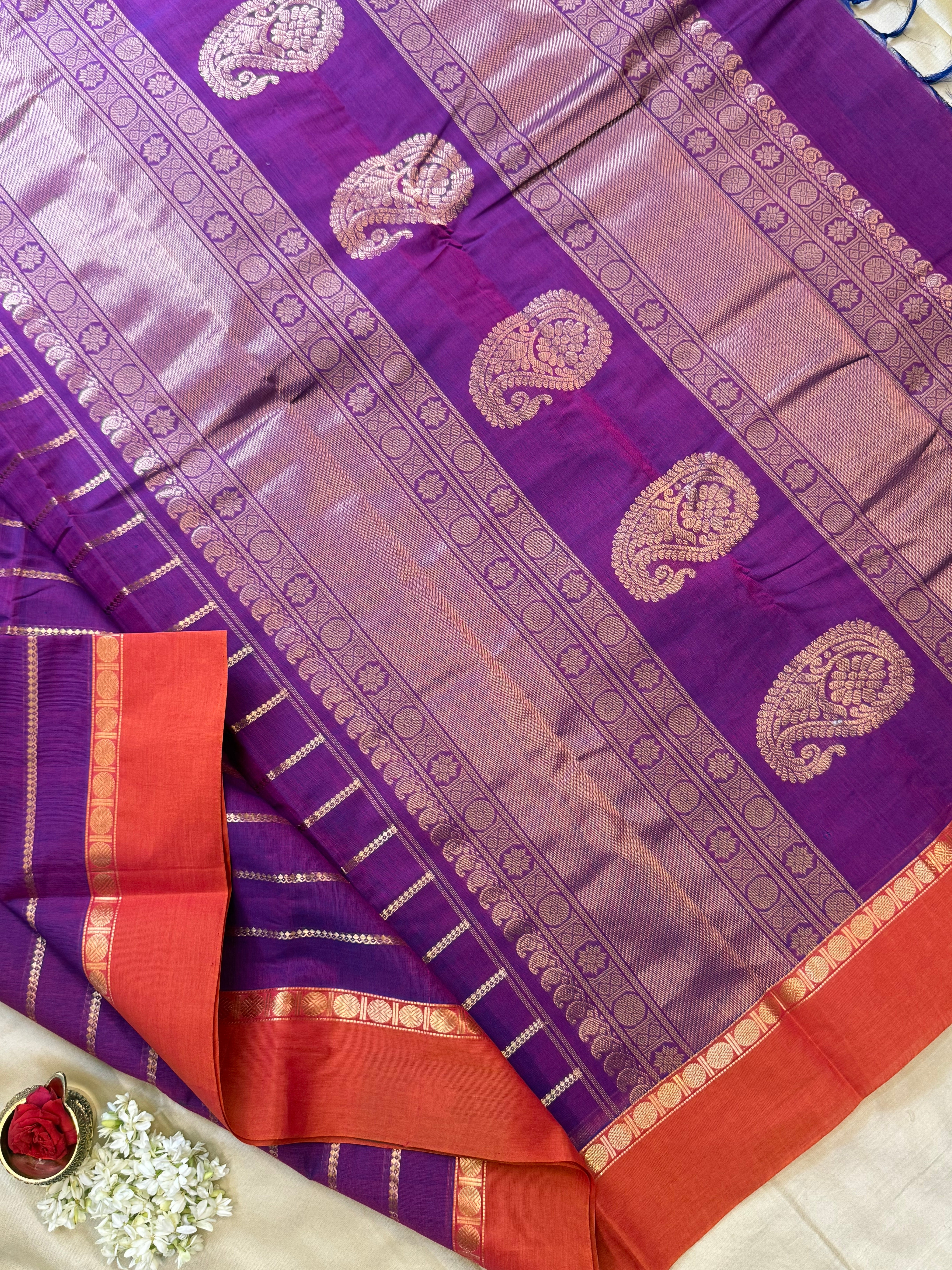 Purple veldhari / Kanchi Cotton