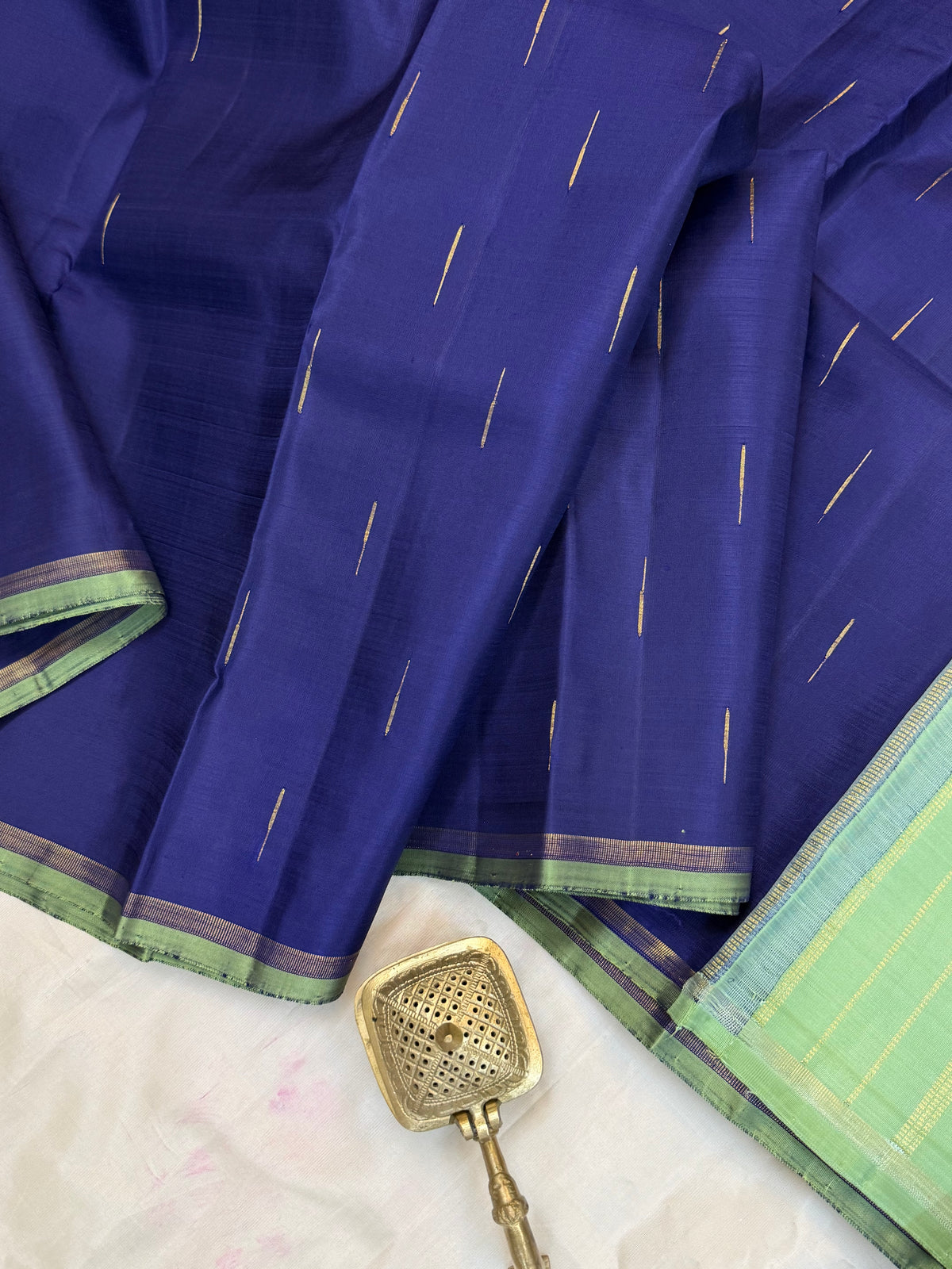 Raindrops border less pure Zari/Kanjipuram silk saree clsa 12801
