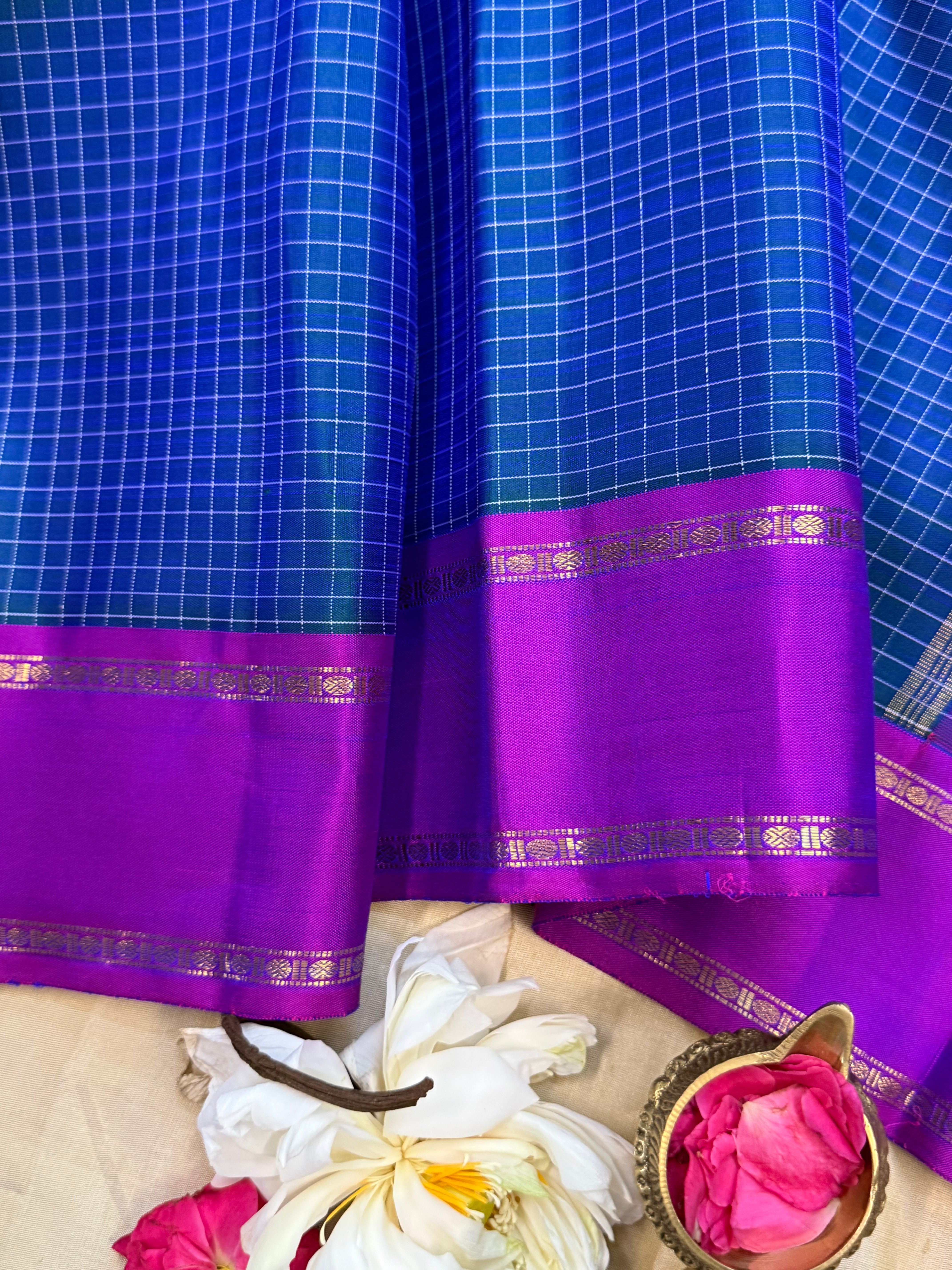 Mayilkazhuthu kattam - kili pallu/ Kanjipuram silk