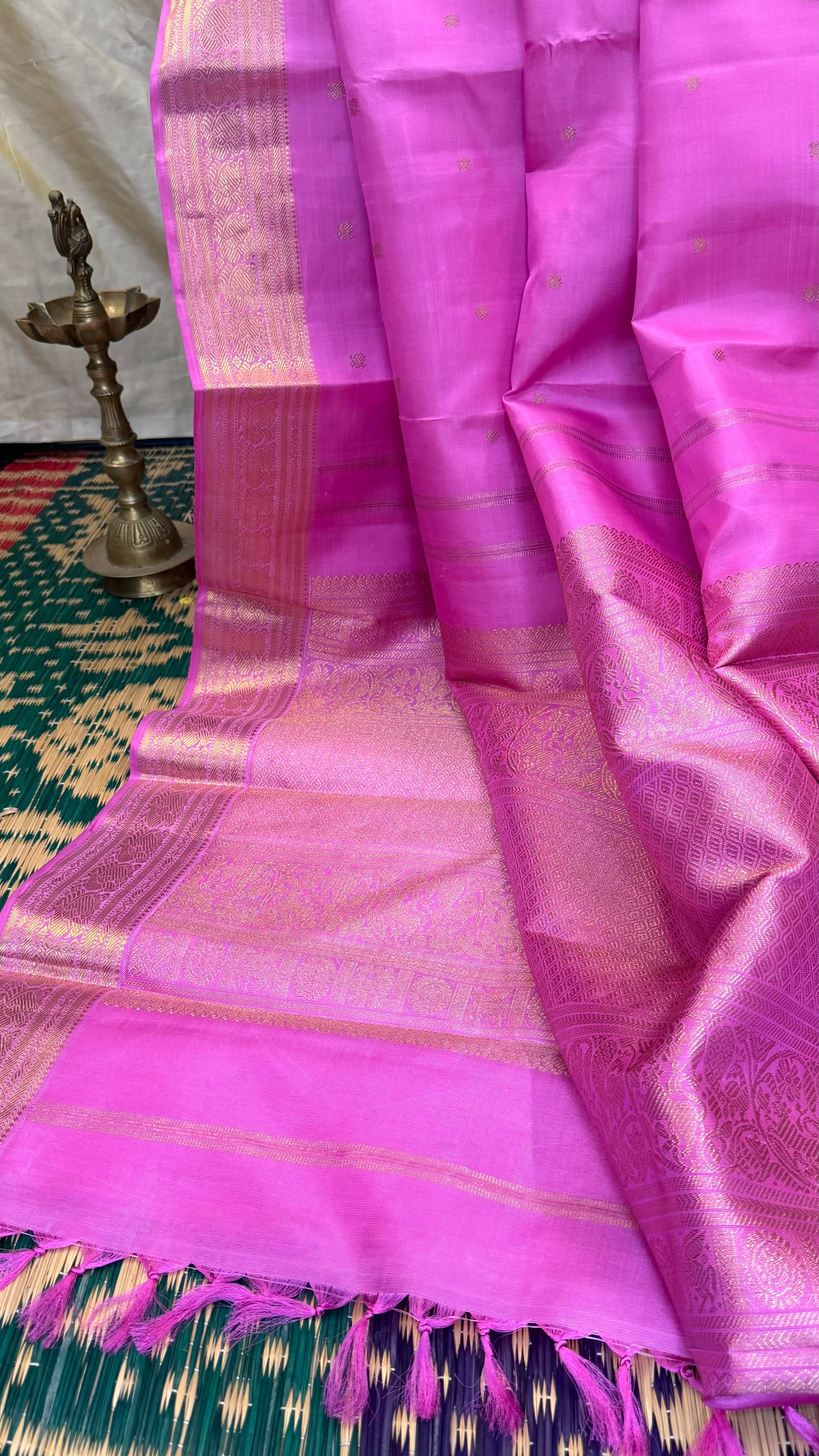 Swapnam: Roja pink Annam pet / Kanjipuram silk
