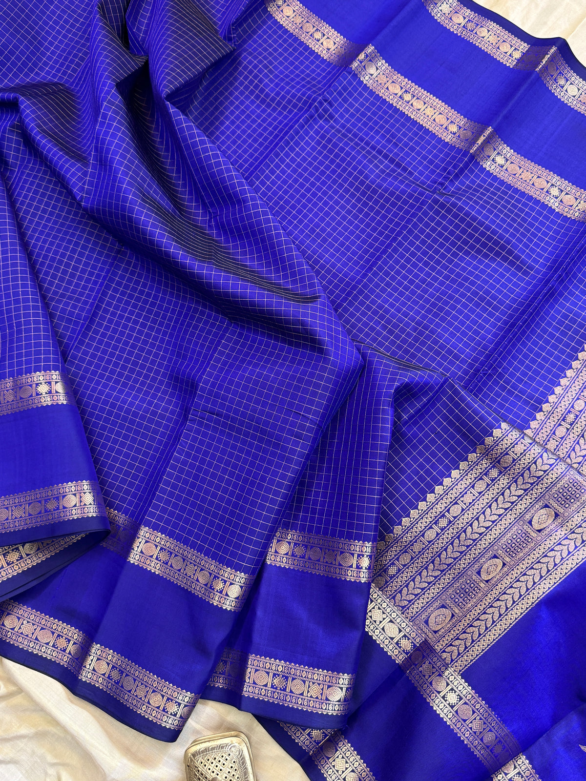 Special edition-Ms blue colour with Zari kattam silk saree/clsa 12548