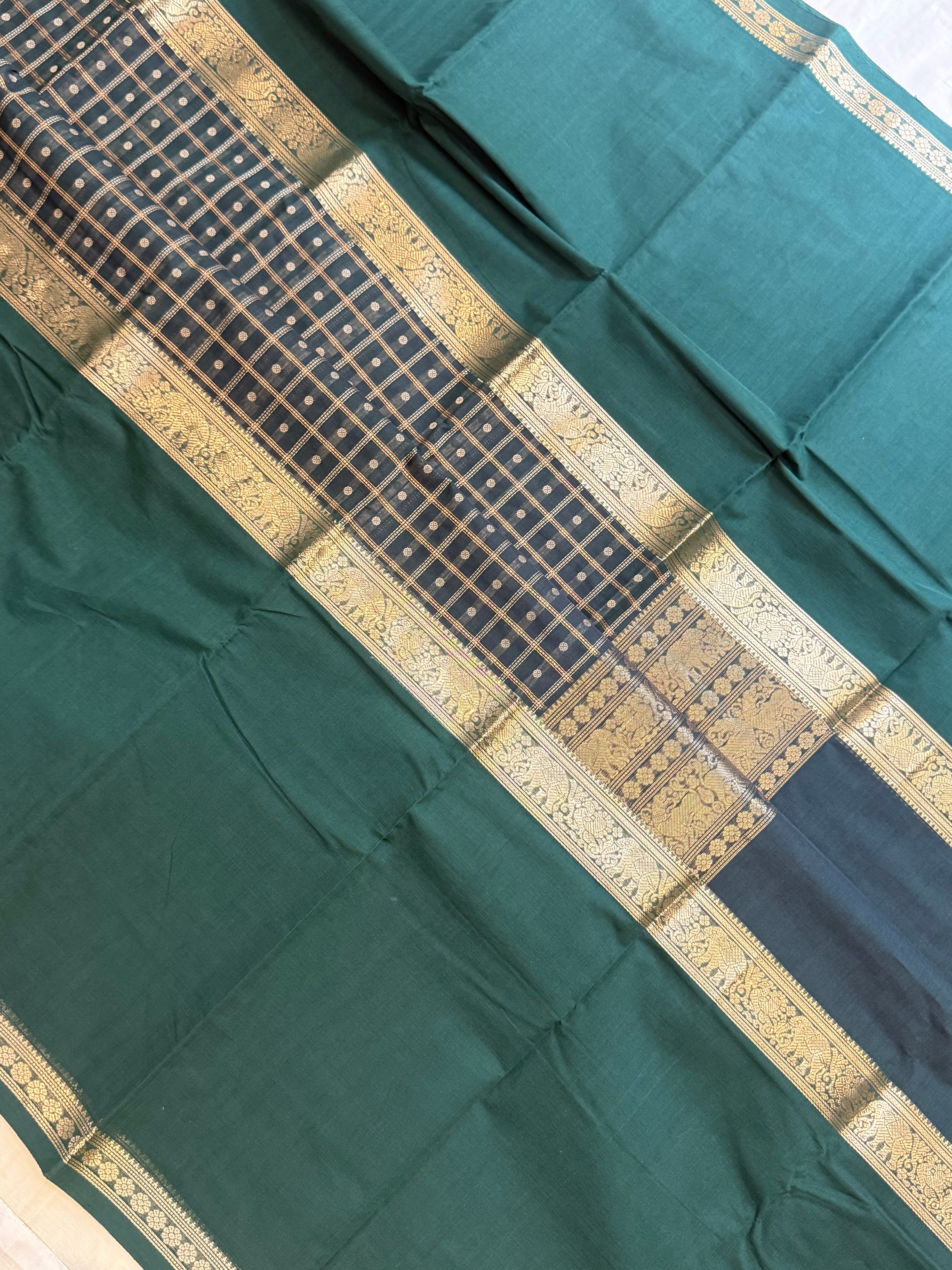 Green mubbagam/ Kanchi Cotton