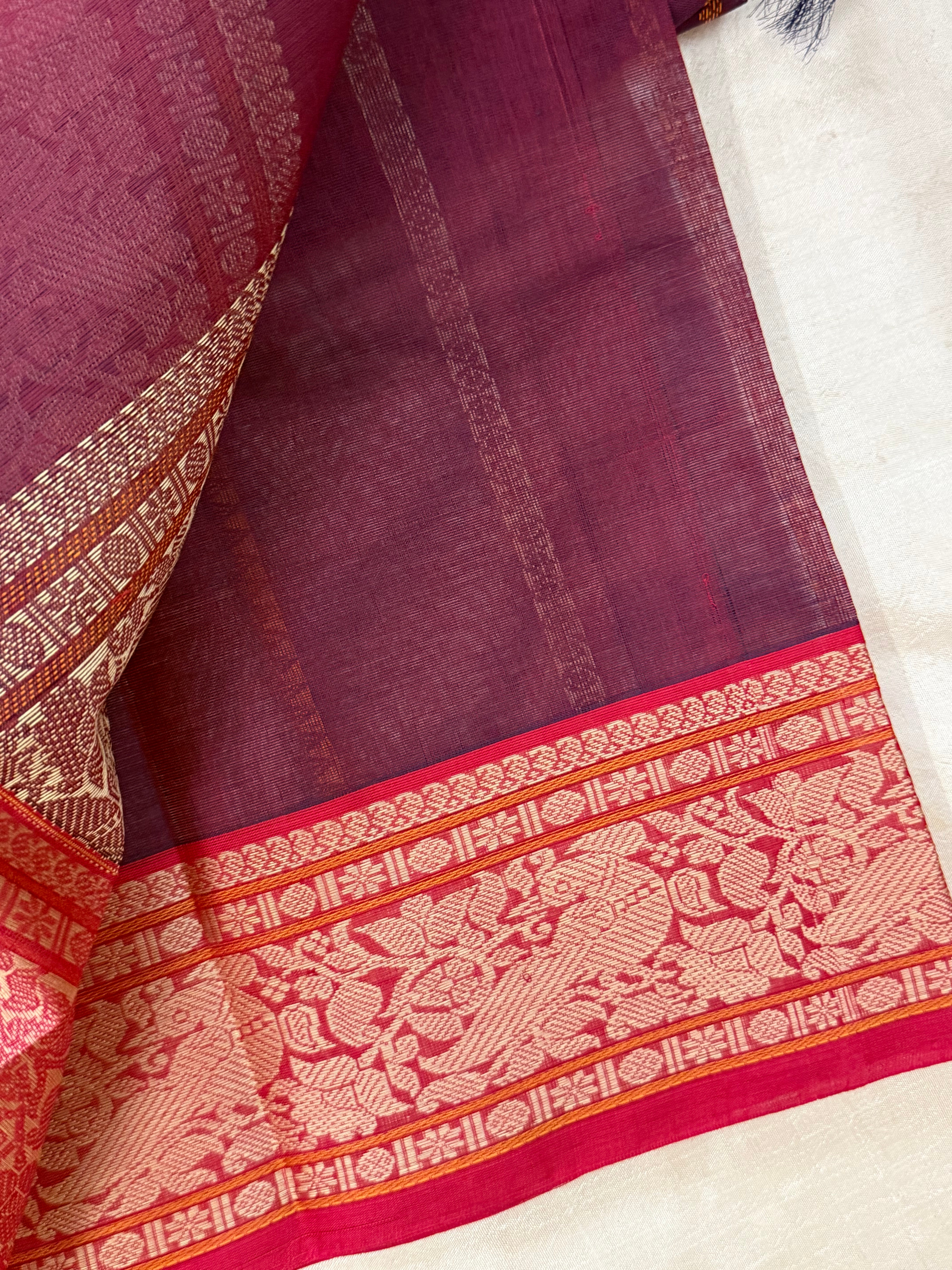 Pinkish Araku stripes / Kanchi Cotton