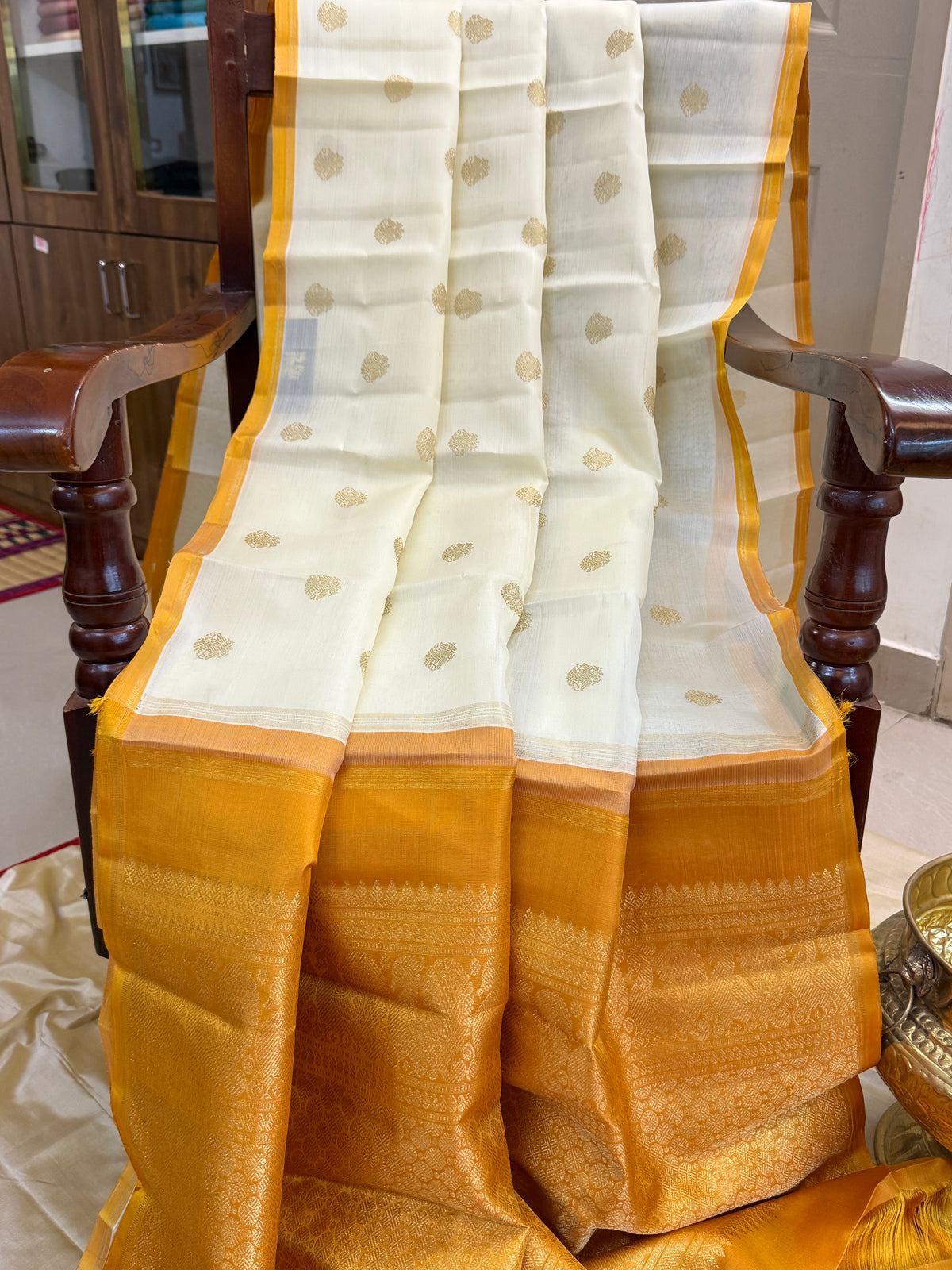 Organza silk saree / clsa 11134
