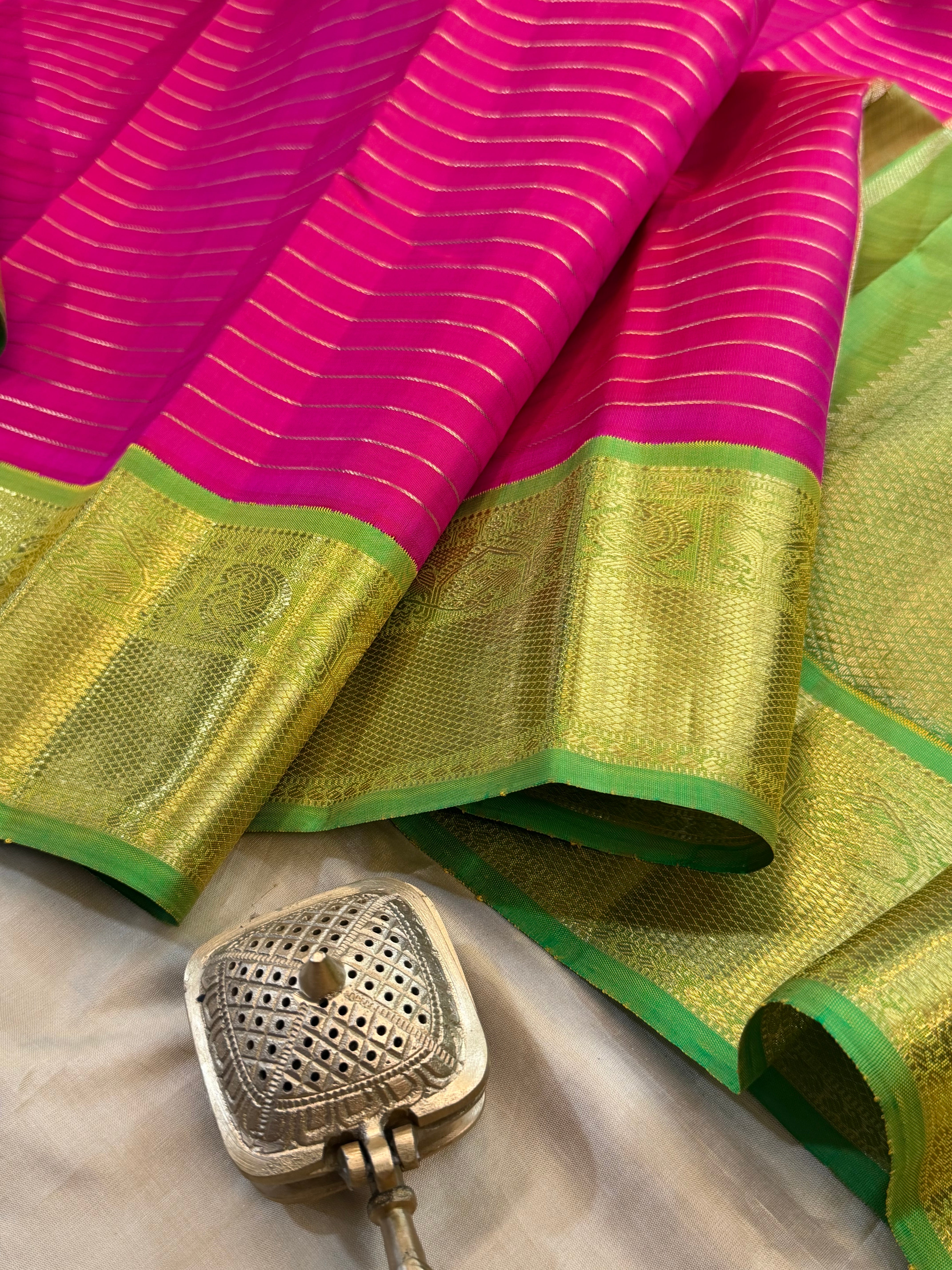 Veldhari Korvai / pure Kanjipuram silk