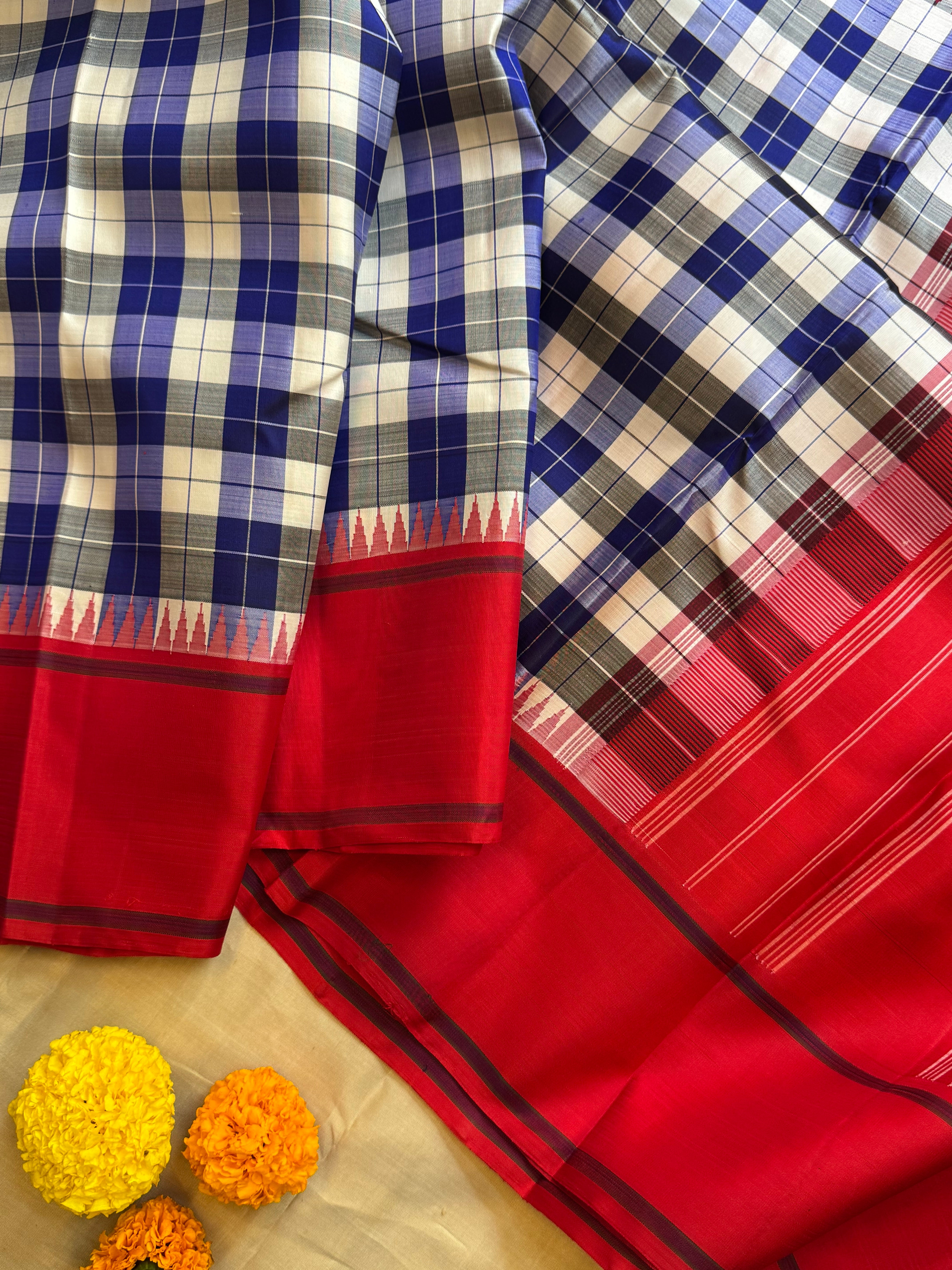 Sabai alangaram kattam korvai / Arani silk