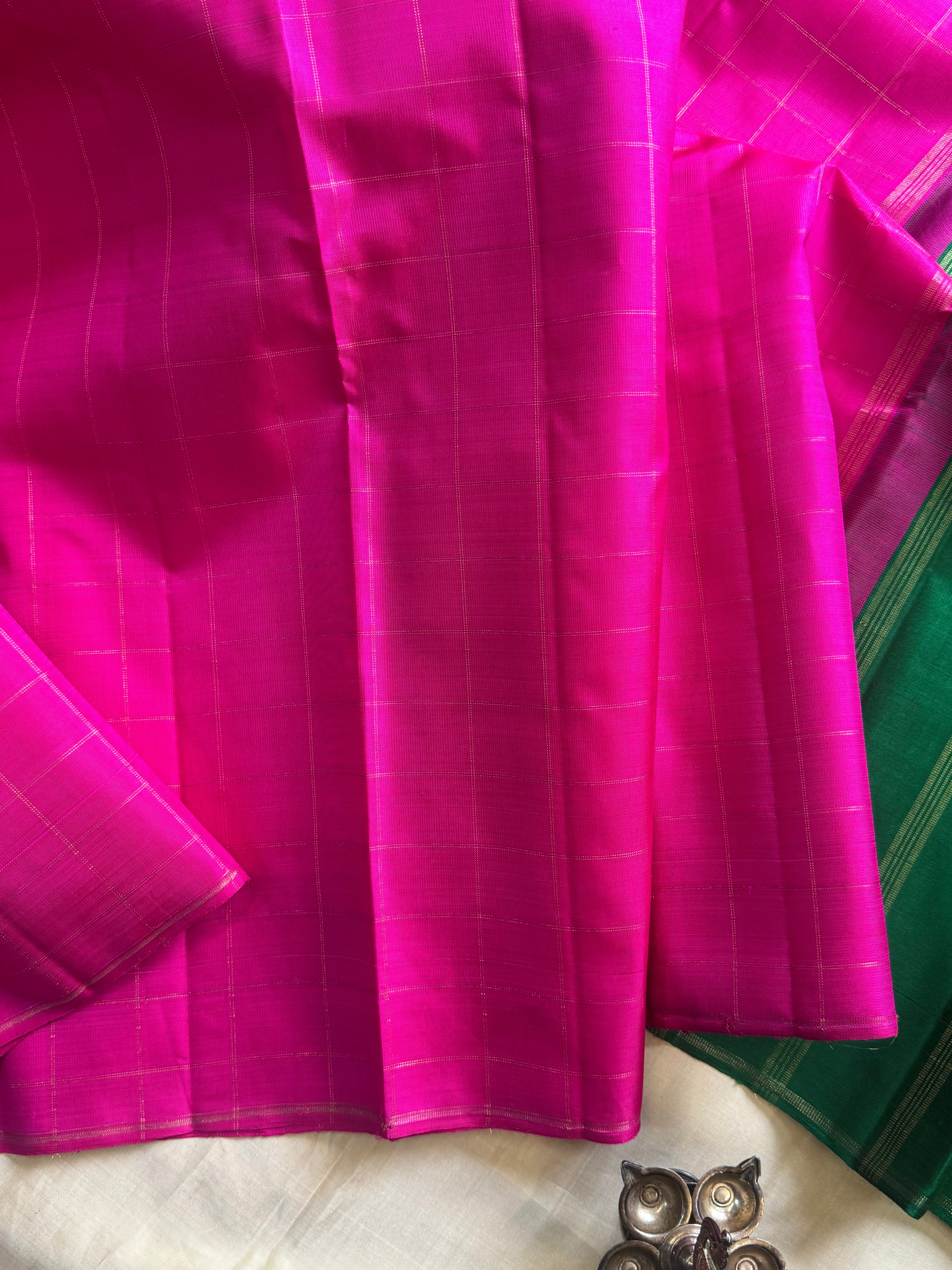 Pink Zari Kattam kanjipuram silk