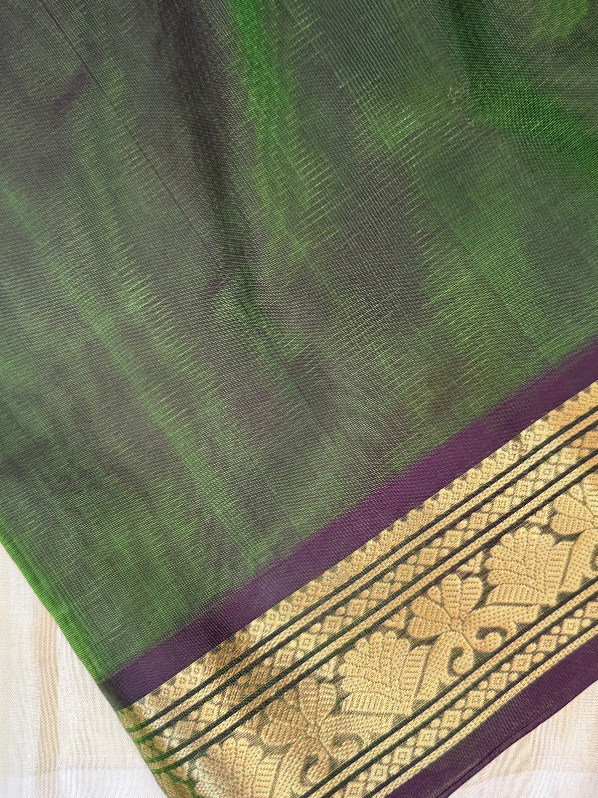 Premium silk cotton with vairaoosi Zari butta /clsa 12379