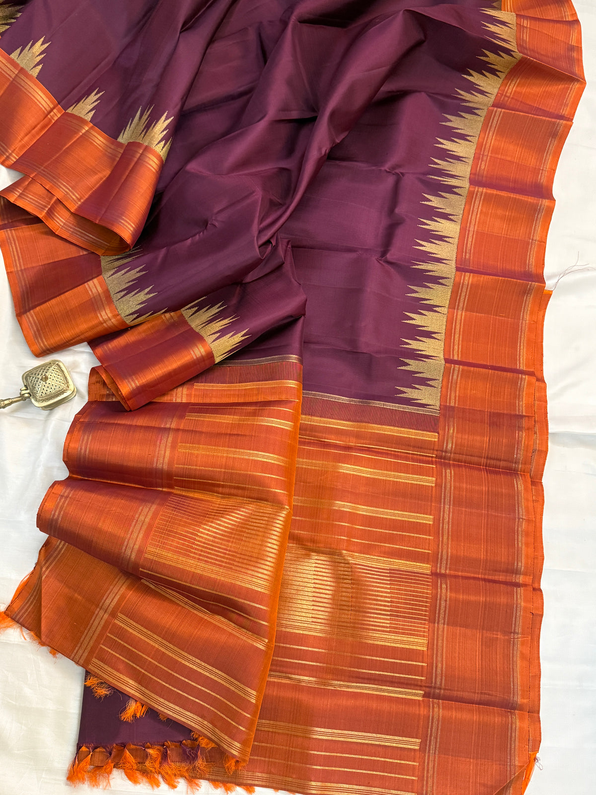 8 kol Paaku /Kanjipuram silk saree clsa 11962