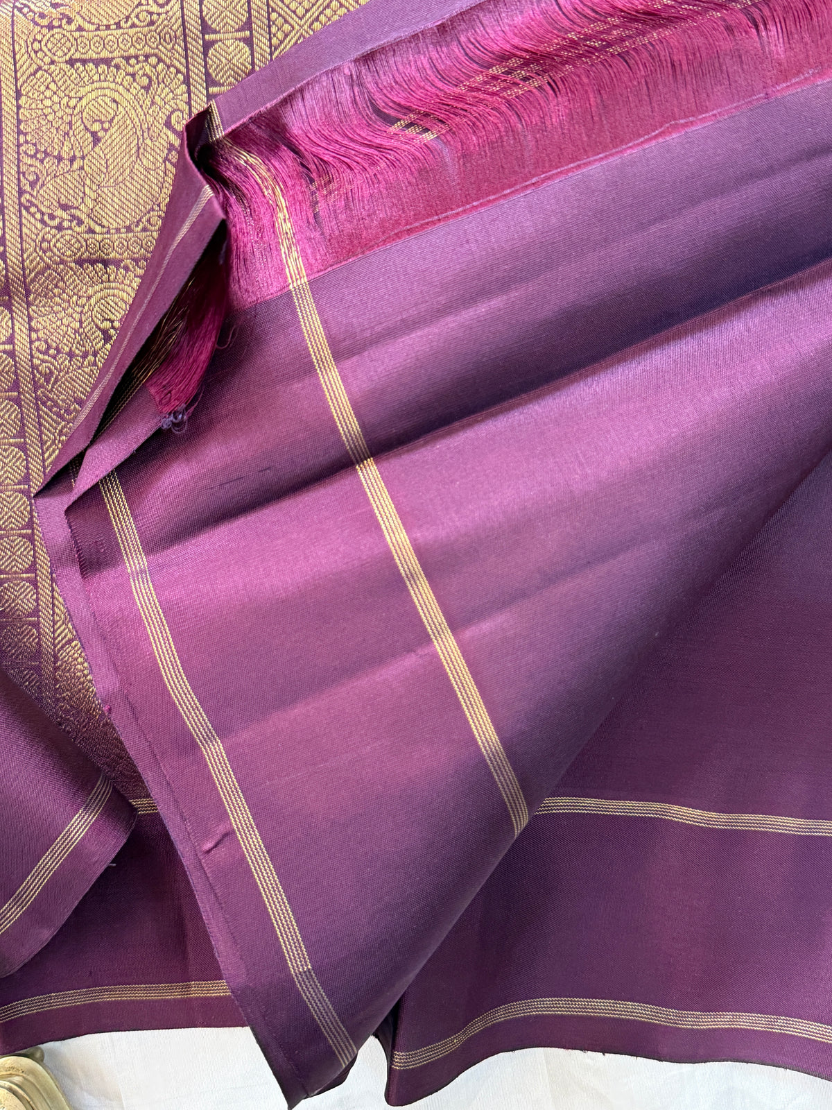 Paaku kamalam butta/ Kanjipuram silk