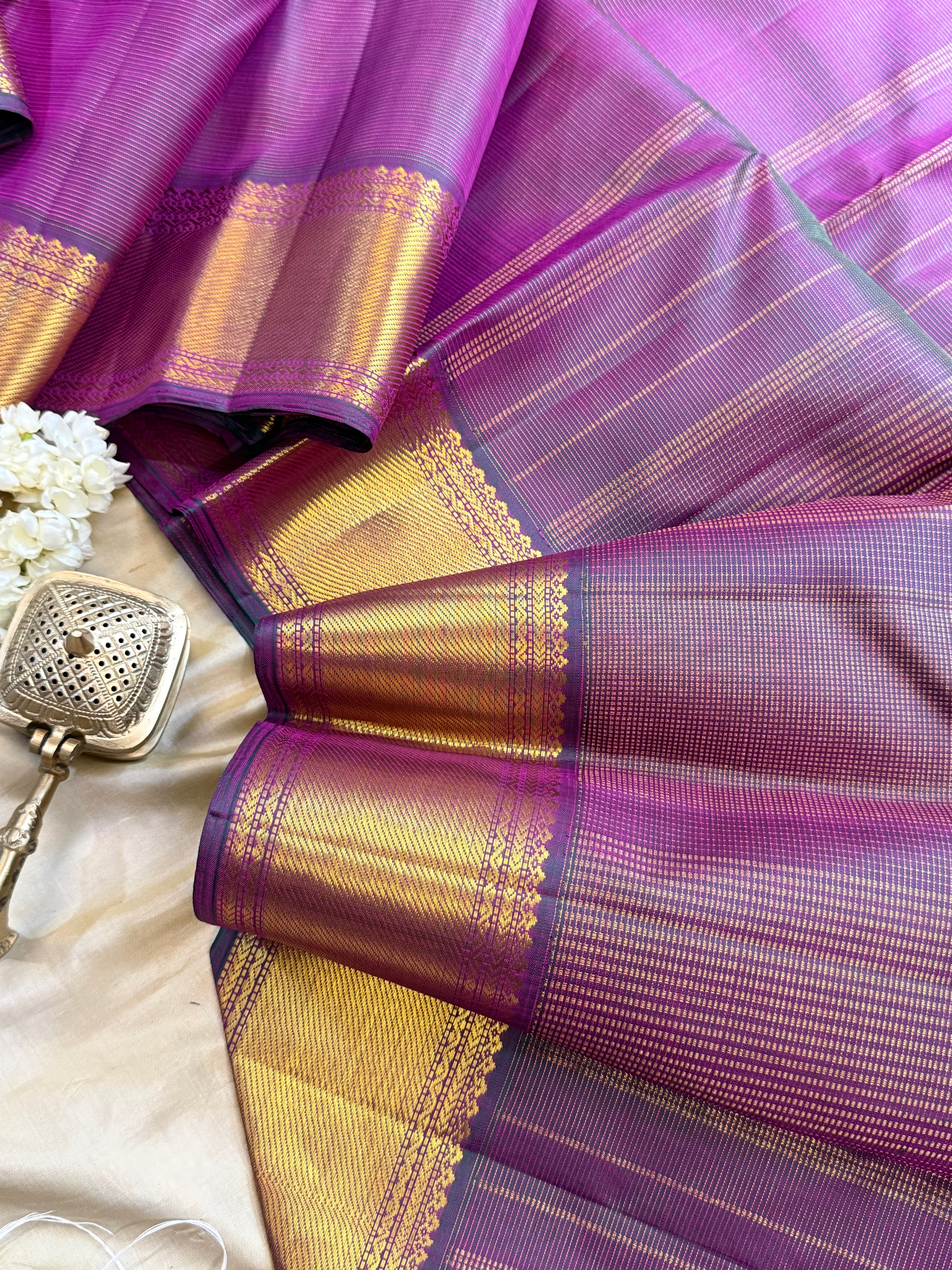 Vadamalli shot green vairaoosi/ Arani silk CL10105